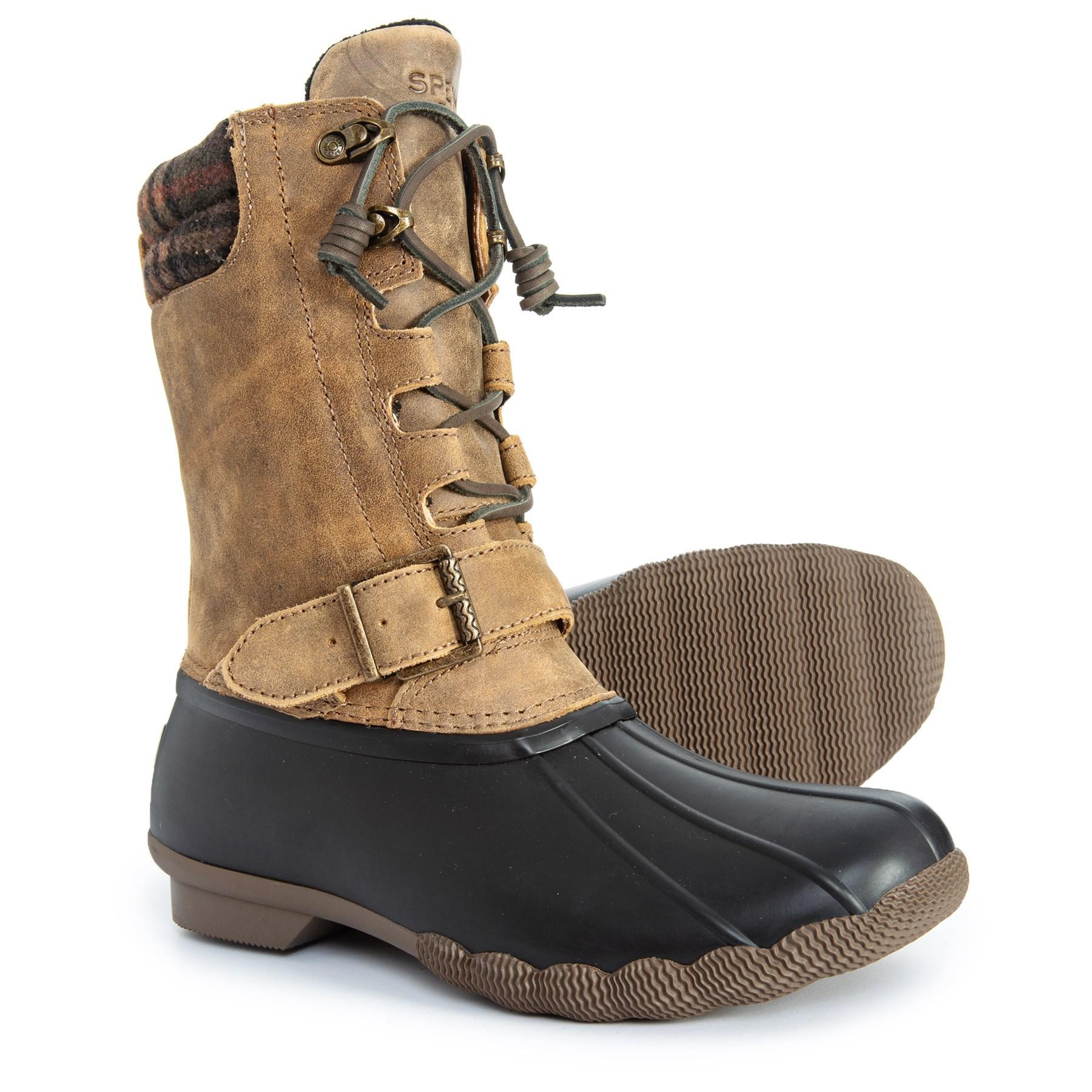 Lyst - Sperry Top-Sider Saltwater Misty Winter Boots in Black