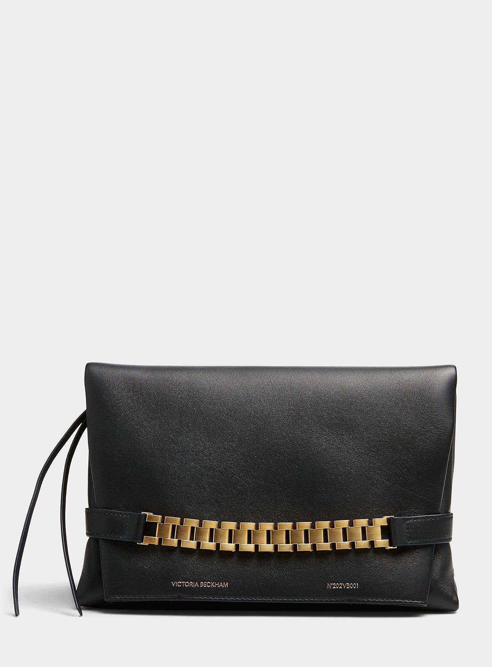 Victoria Beckham Golden Chain Bag in Black | Lyst