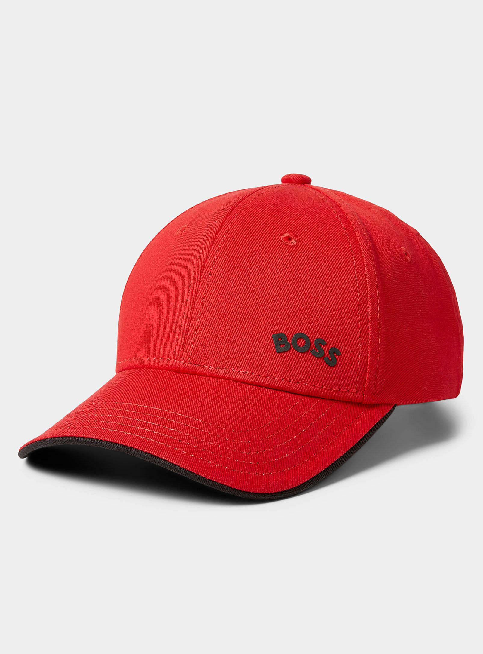 Ansichtkaart Tweede leerjaar Relatie BOSS by HUGO BOSS Curved Logo Red Cap for Men | Lyst