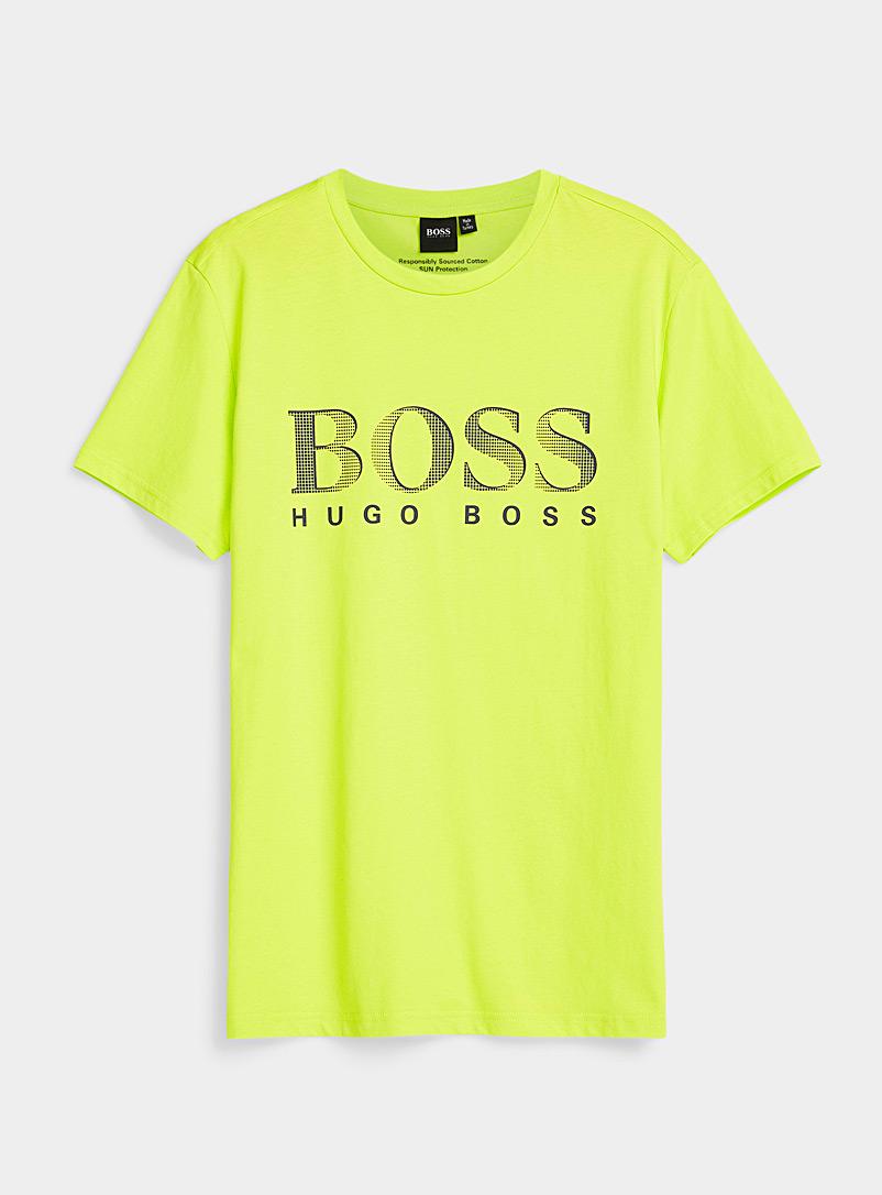 hugo boss neon t shirt