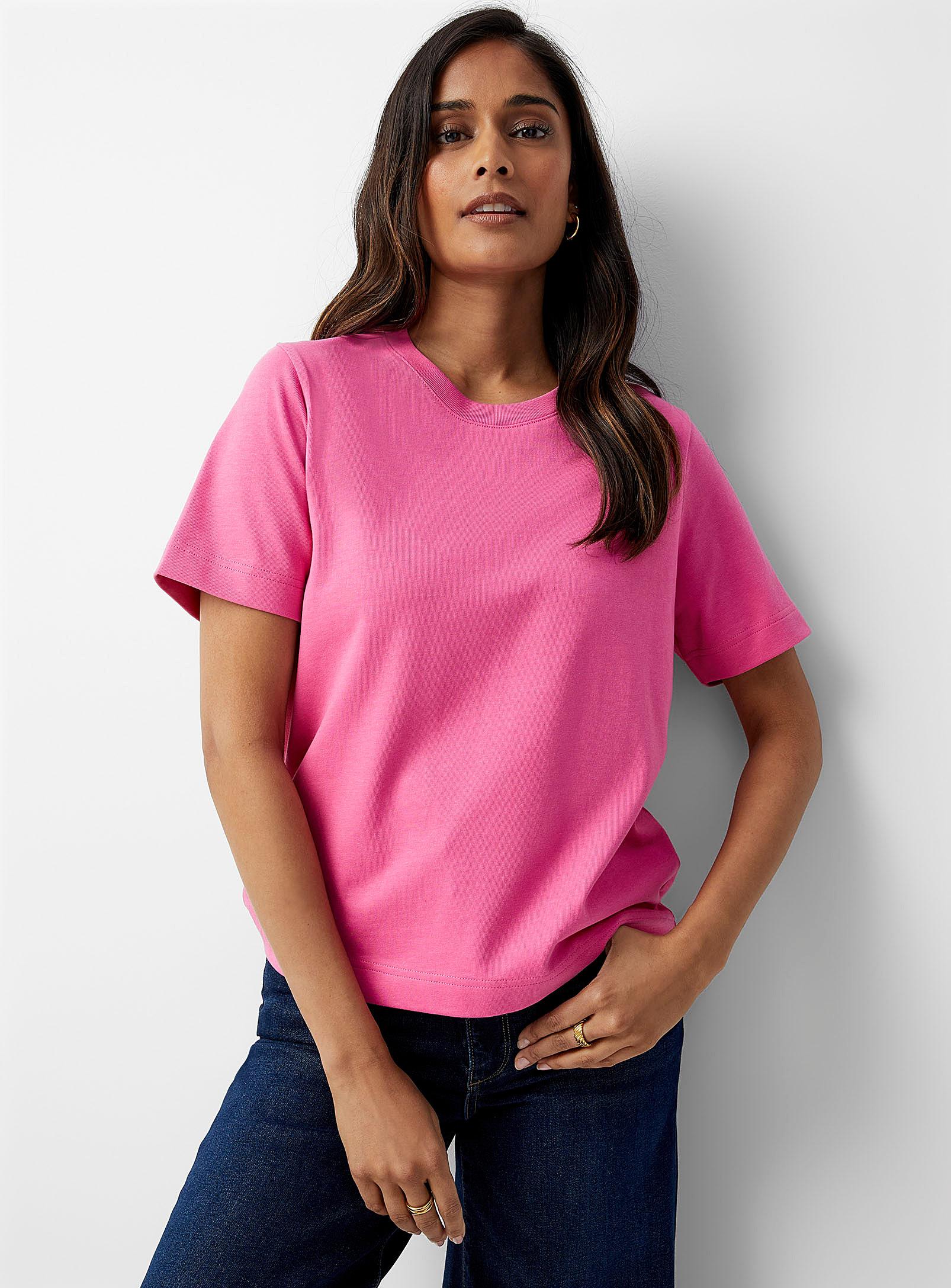 Contemporaine Thick Jersey Boxy T in Pink Lyst
