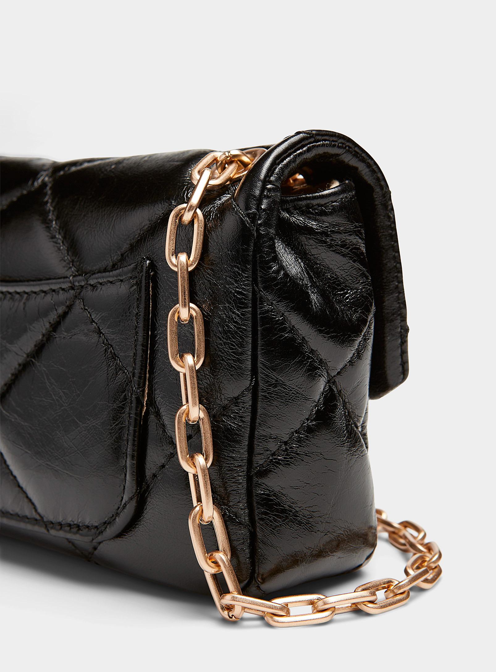Quilted Leather S Cabas Tote Carried by Hand or On the Shoulder