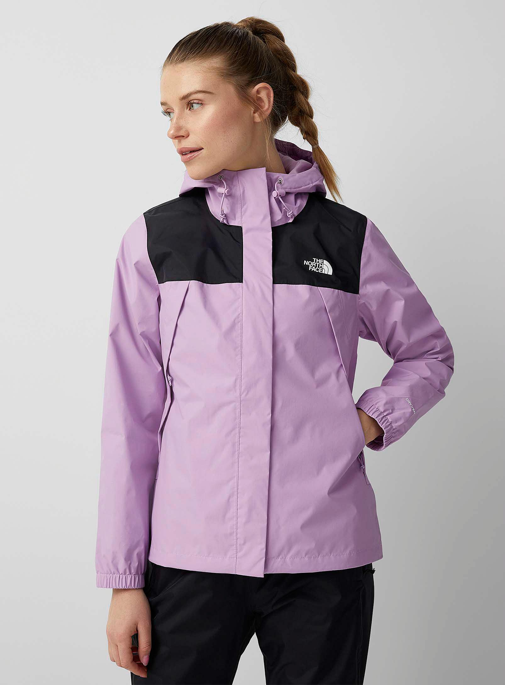The North Face Antora Hooded Raincoat in Purple | Lyst