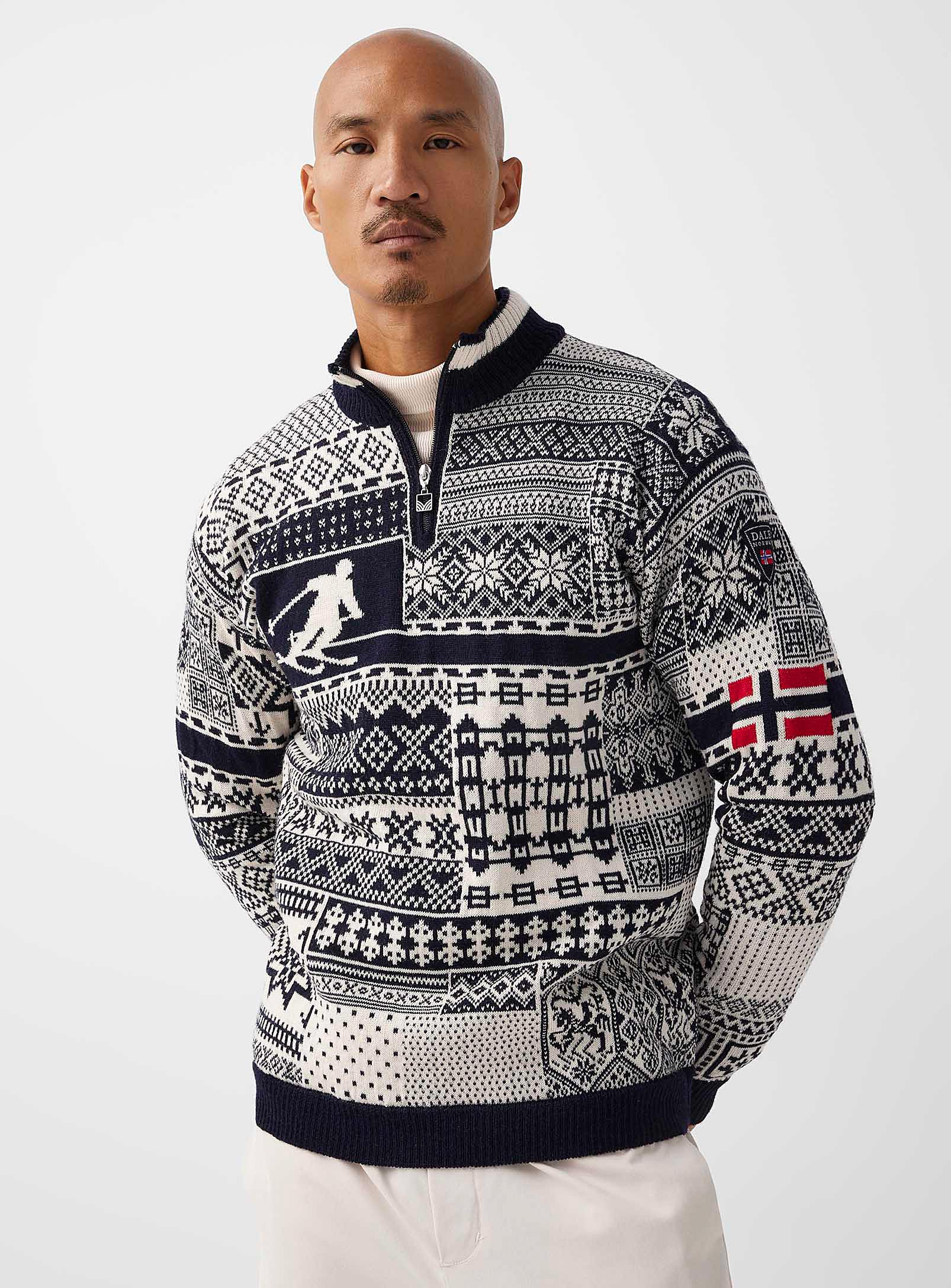 Dale Of Norway History Norwegian Wool Sweater in Gray for Men | Lyst