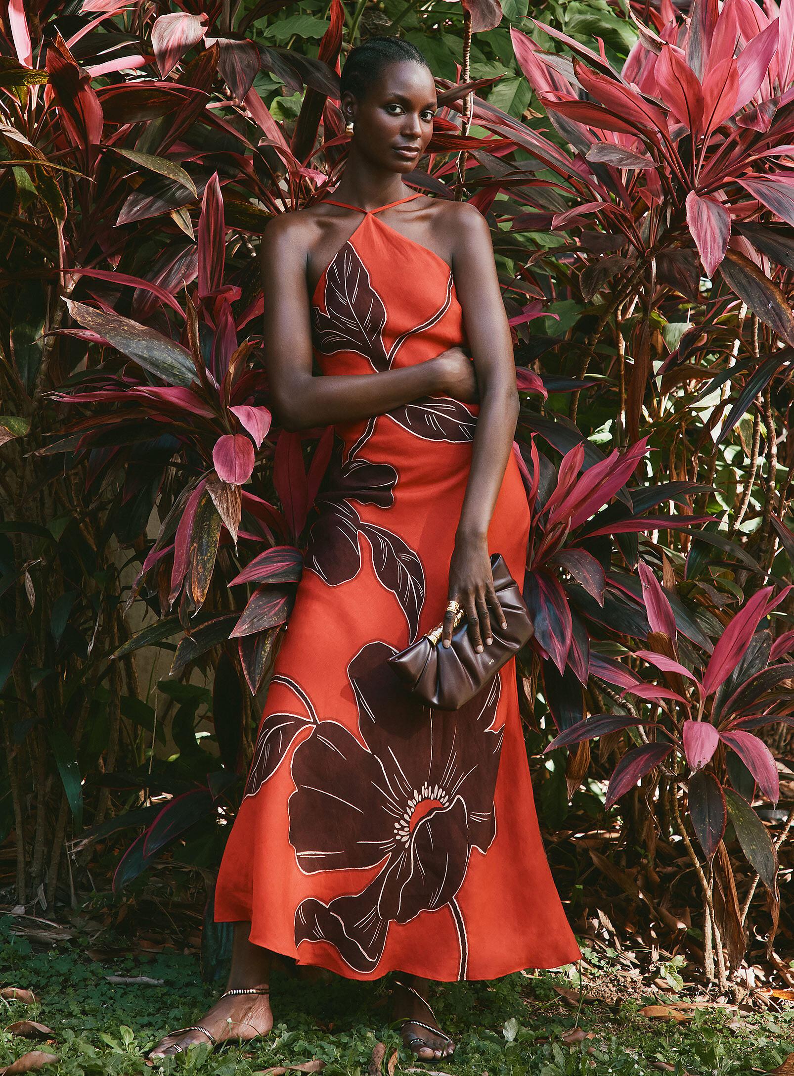 citrus maxi dress Camella Rose Citrus Maxi Cutout Dress