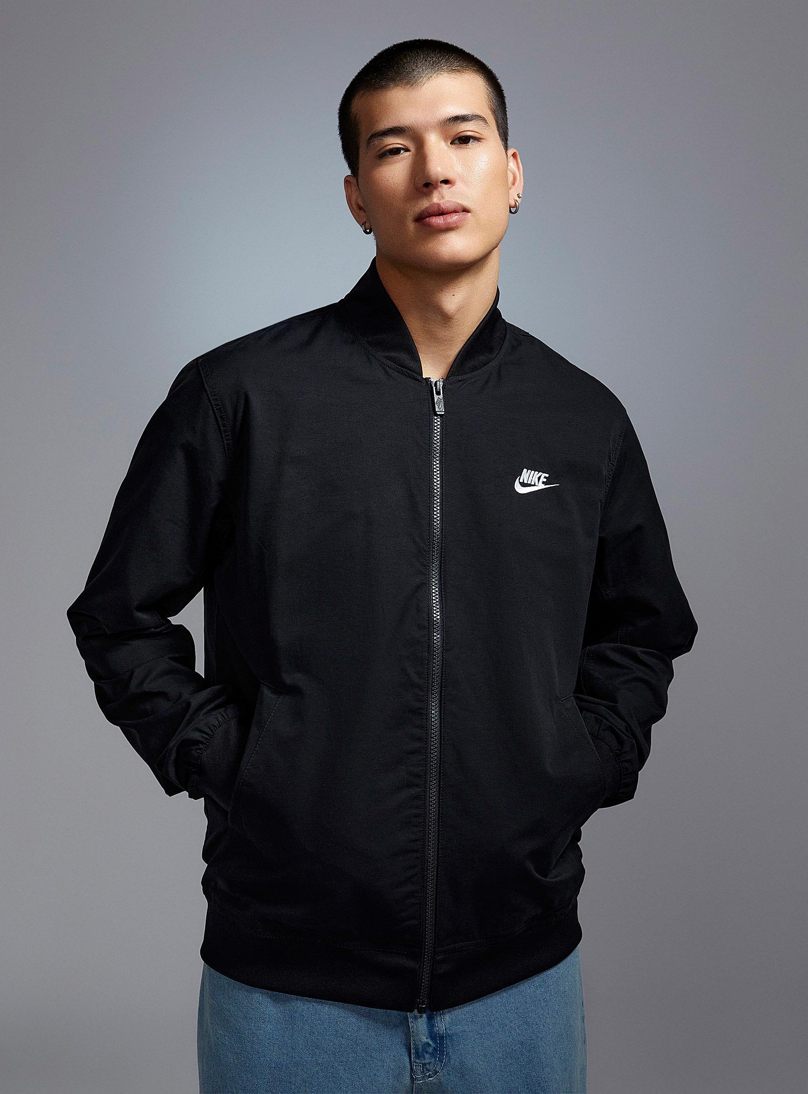 Nike Athletic Bomber Jacket in Gray for Men | Lyst