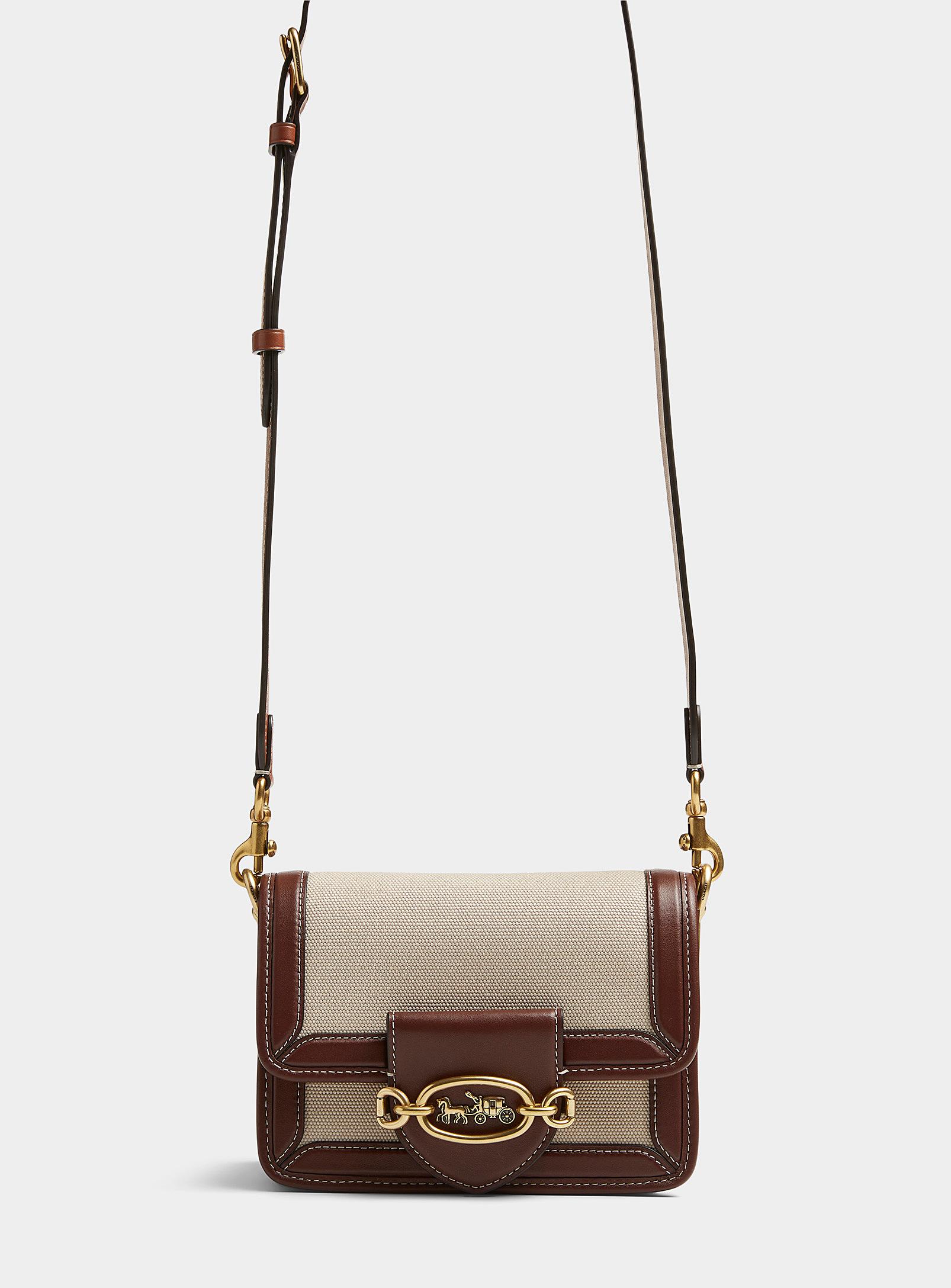COACH Small Hero Flap Bag in Brown | Lyst