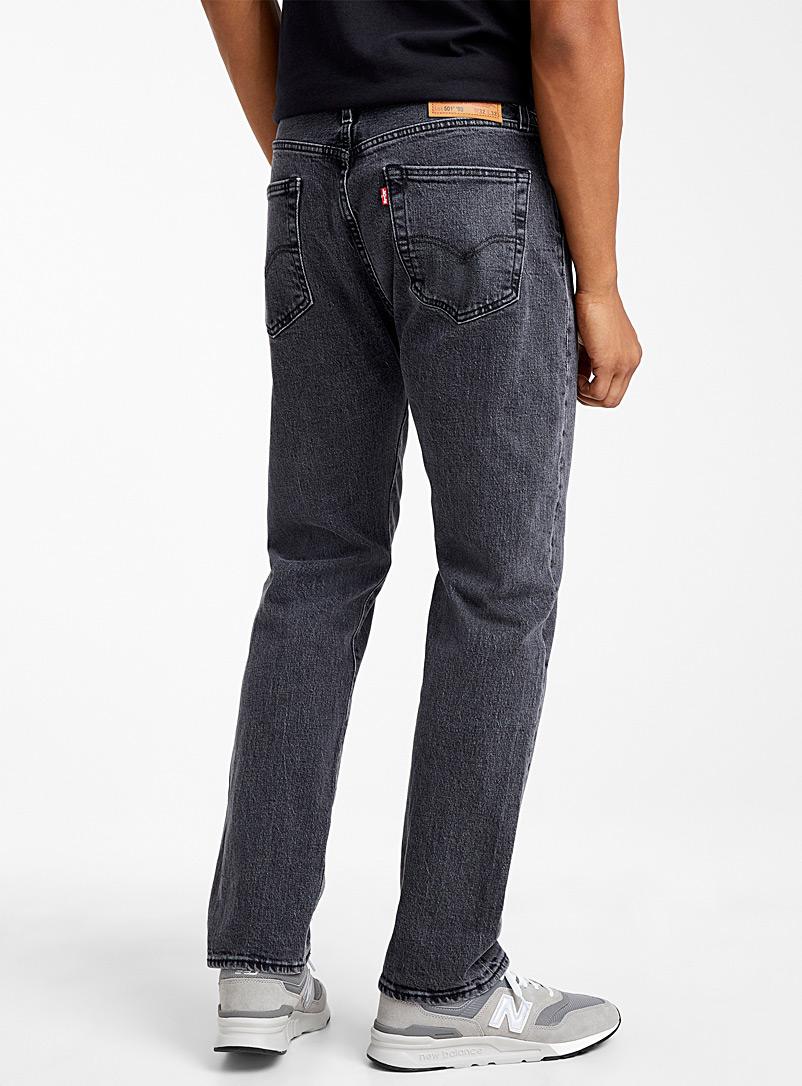 Levi's 501 Faded Black Jean Straight Fit for Men | Lyst