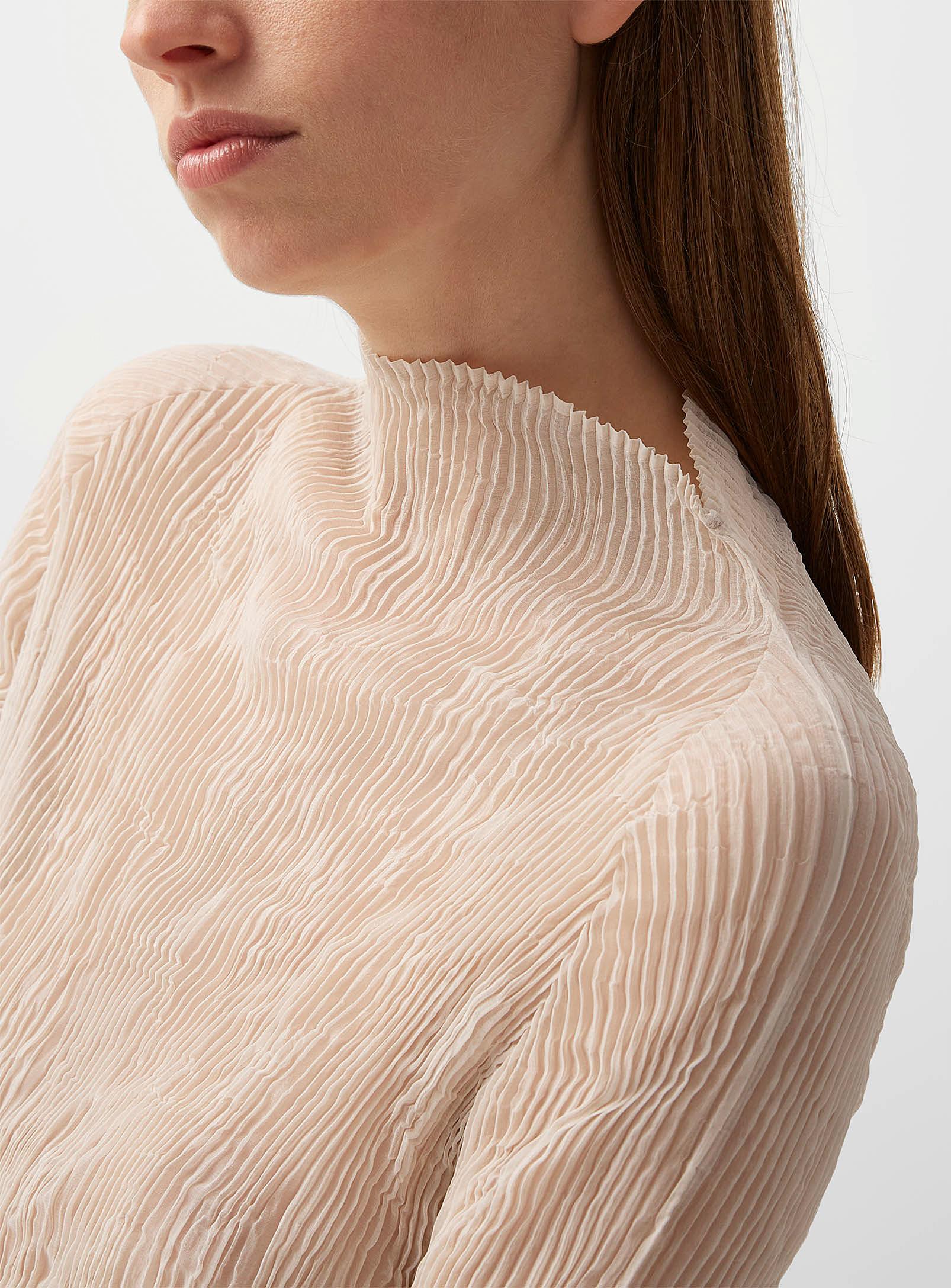 ISSEY MIYAKE トップス CHIFFON TWIST ホワイト