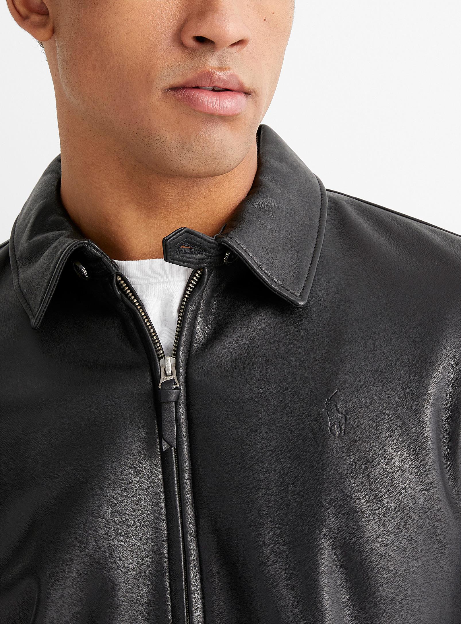polo leather jacket big and tall