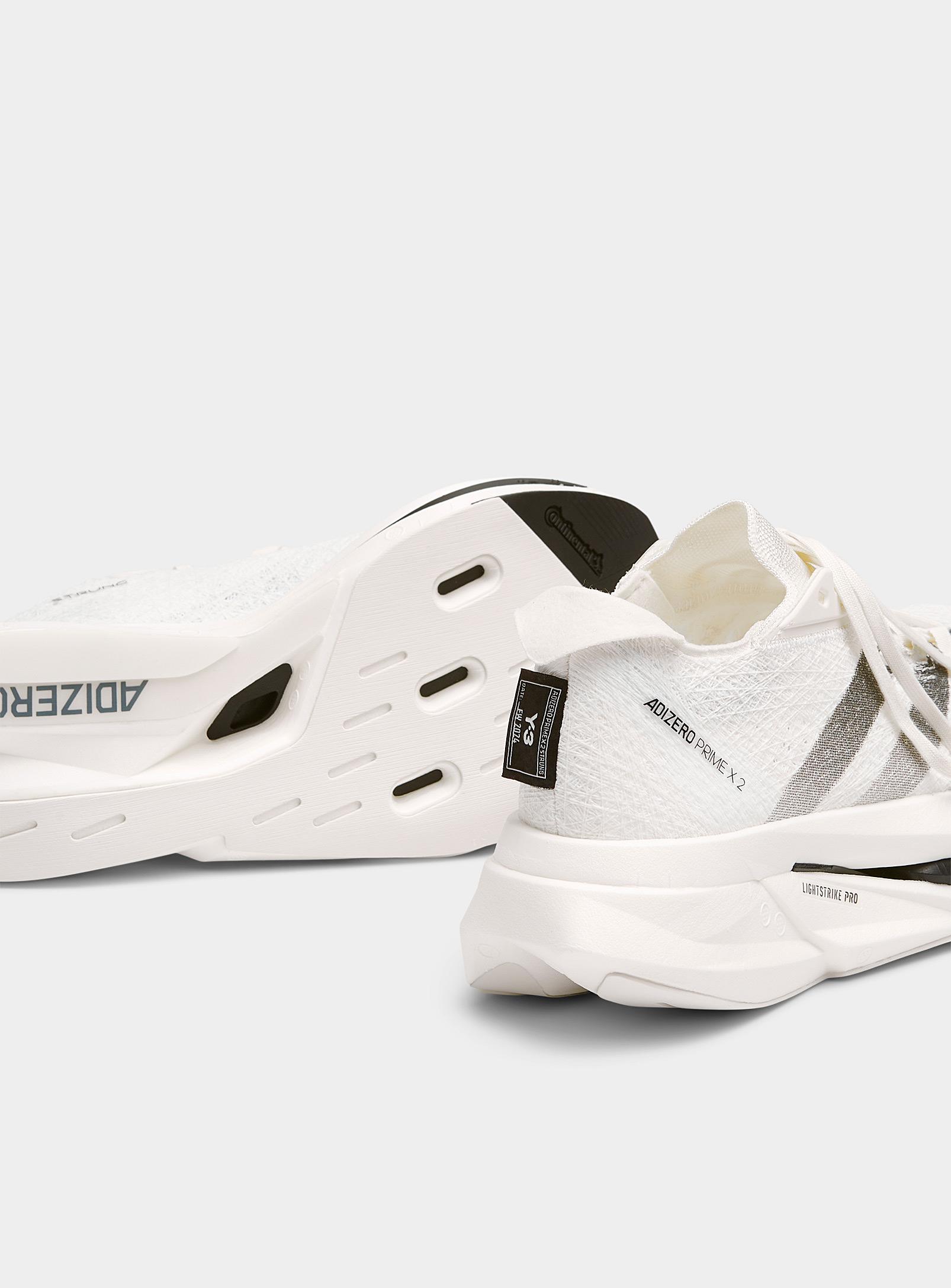 Y-3 Adizero Prime X 2 Strung Sneakers Men (men, White, 7.5 Y-3 Adizero Prime X 2 Strung Sneakers Men (men, White, 7.5