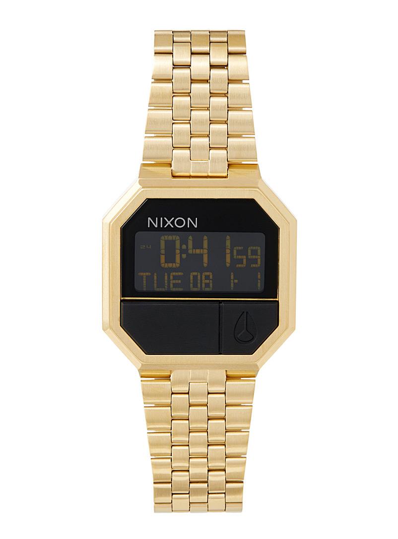 nixon gold watch men