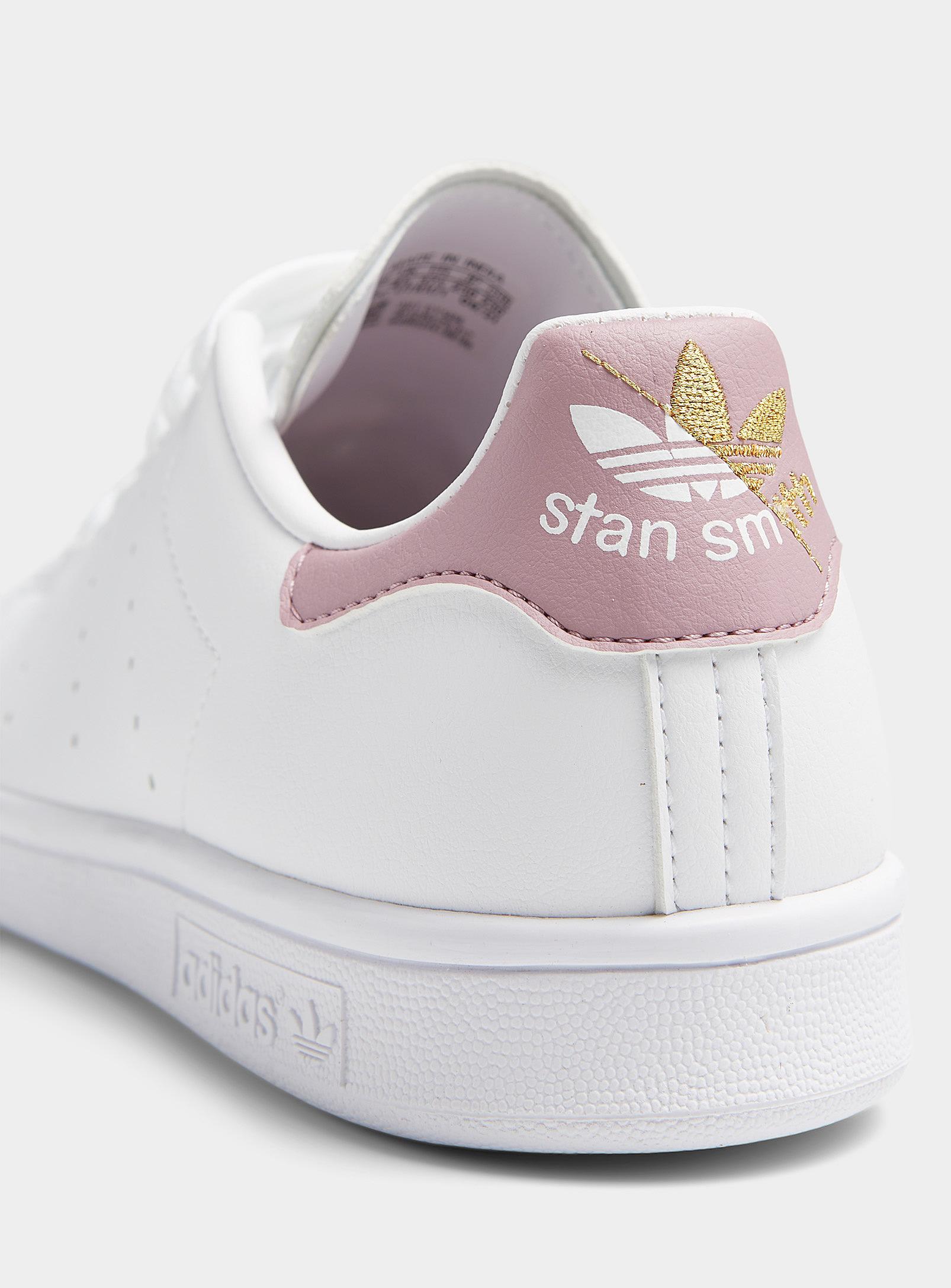 adidas Originals Stan Smith Pink And Gold Sneakers Women in White | Lyst