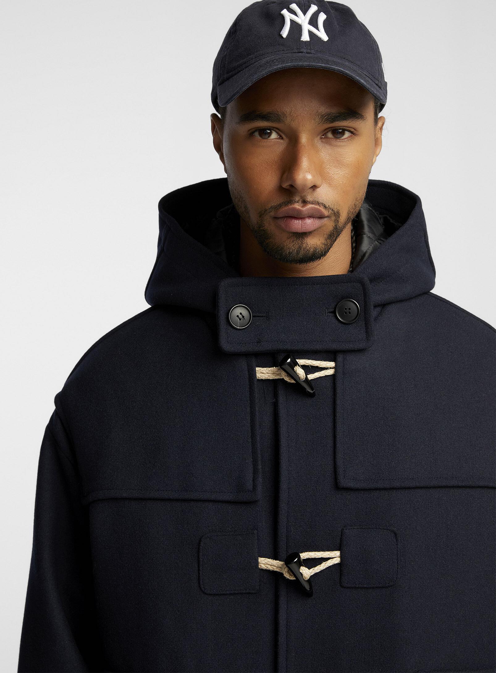 Le 31 Cropped Duffle Coat Imported From Seoul in Blue for Le 31 Cropped Duffle Coat Imported From Seoul in Blue for