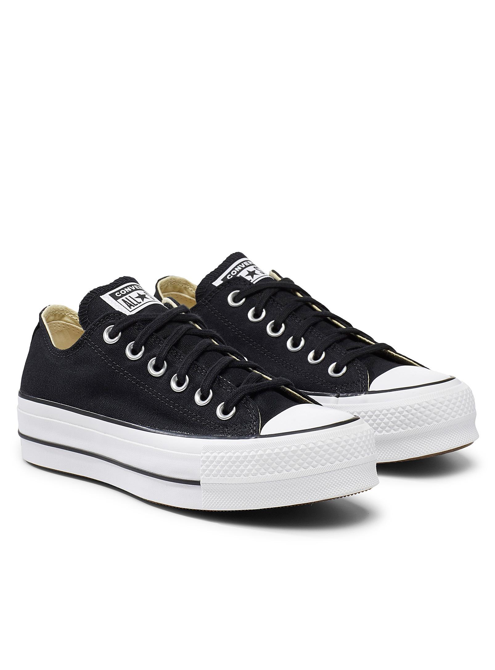 black chuck taylor all star lift high top platform sneakers