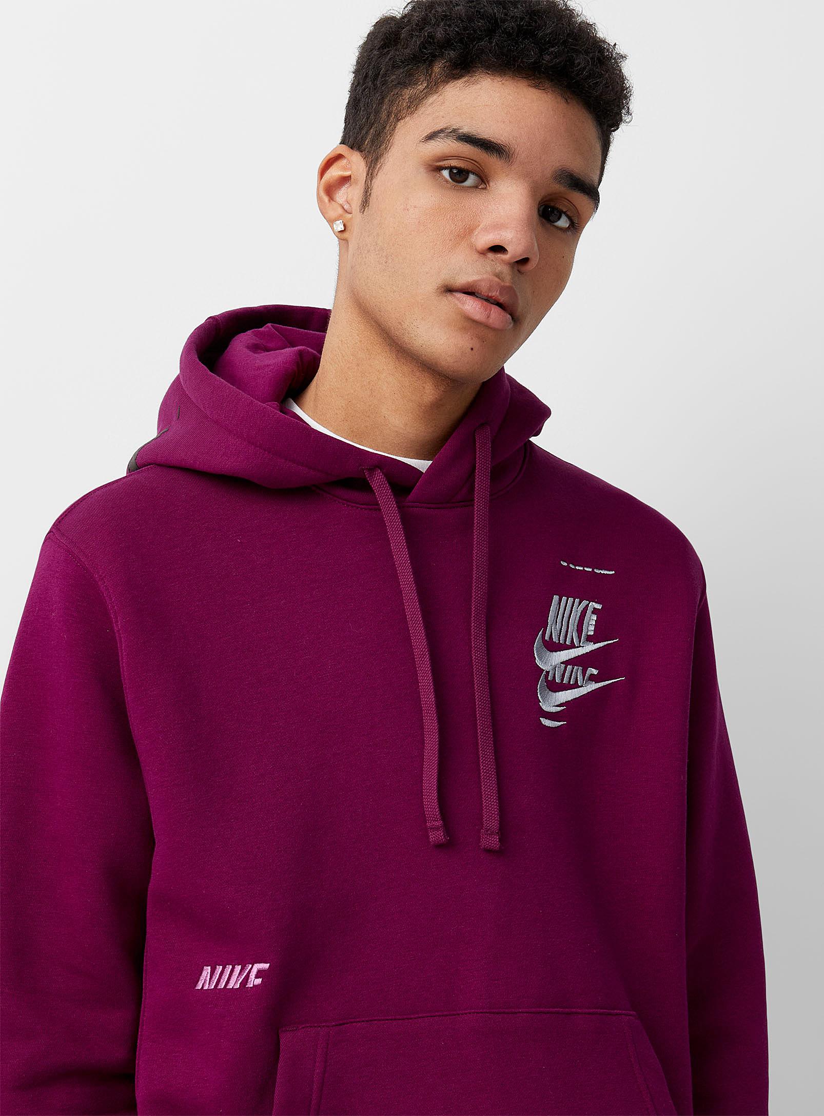 multi swoosh nike hoodie