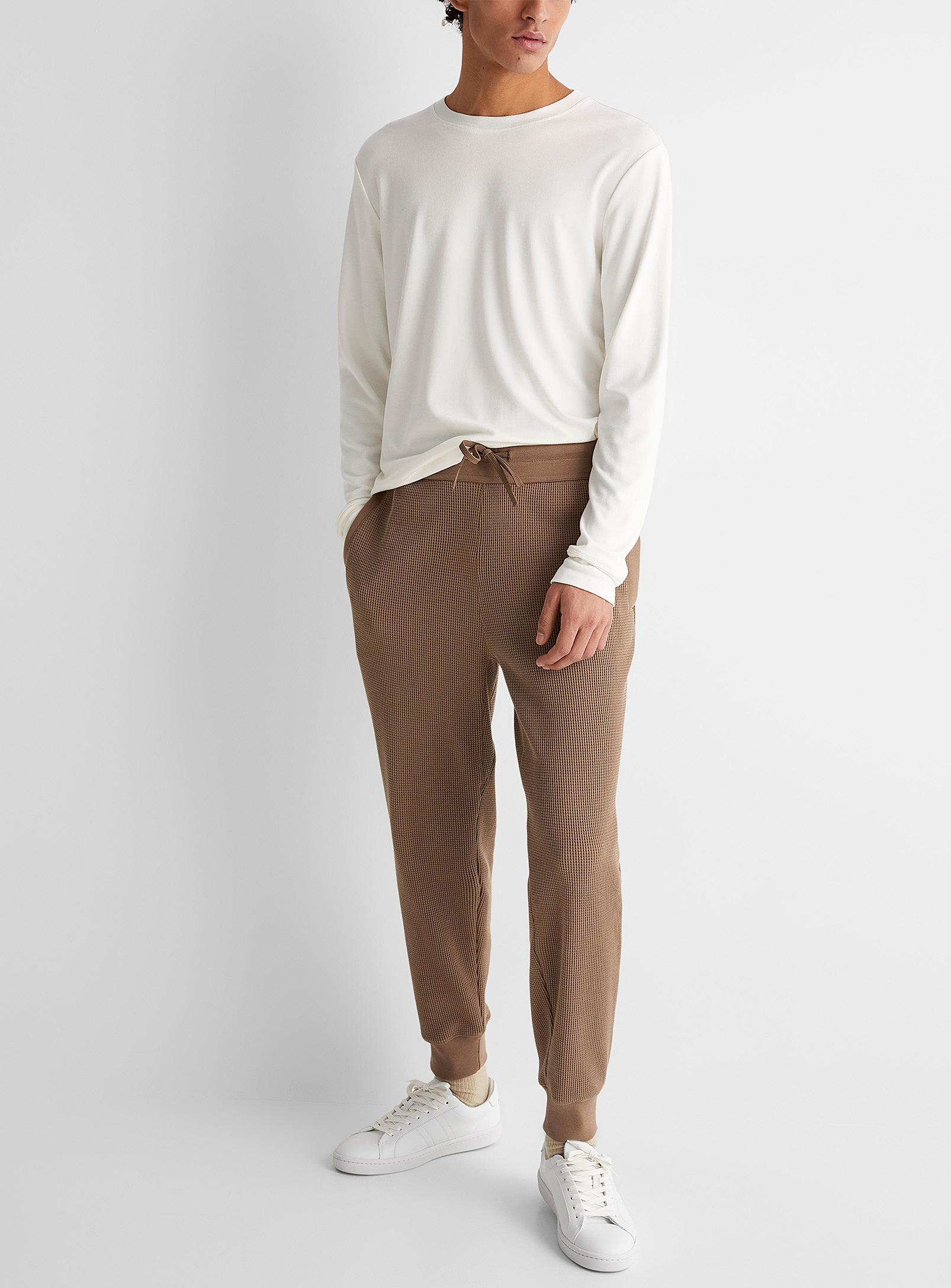 Theory Balena Waffle Knit joggers in 