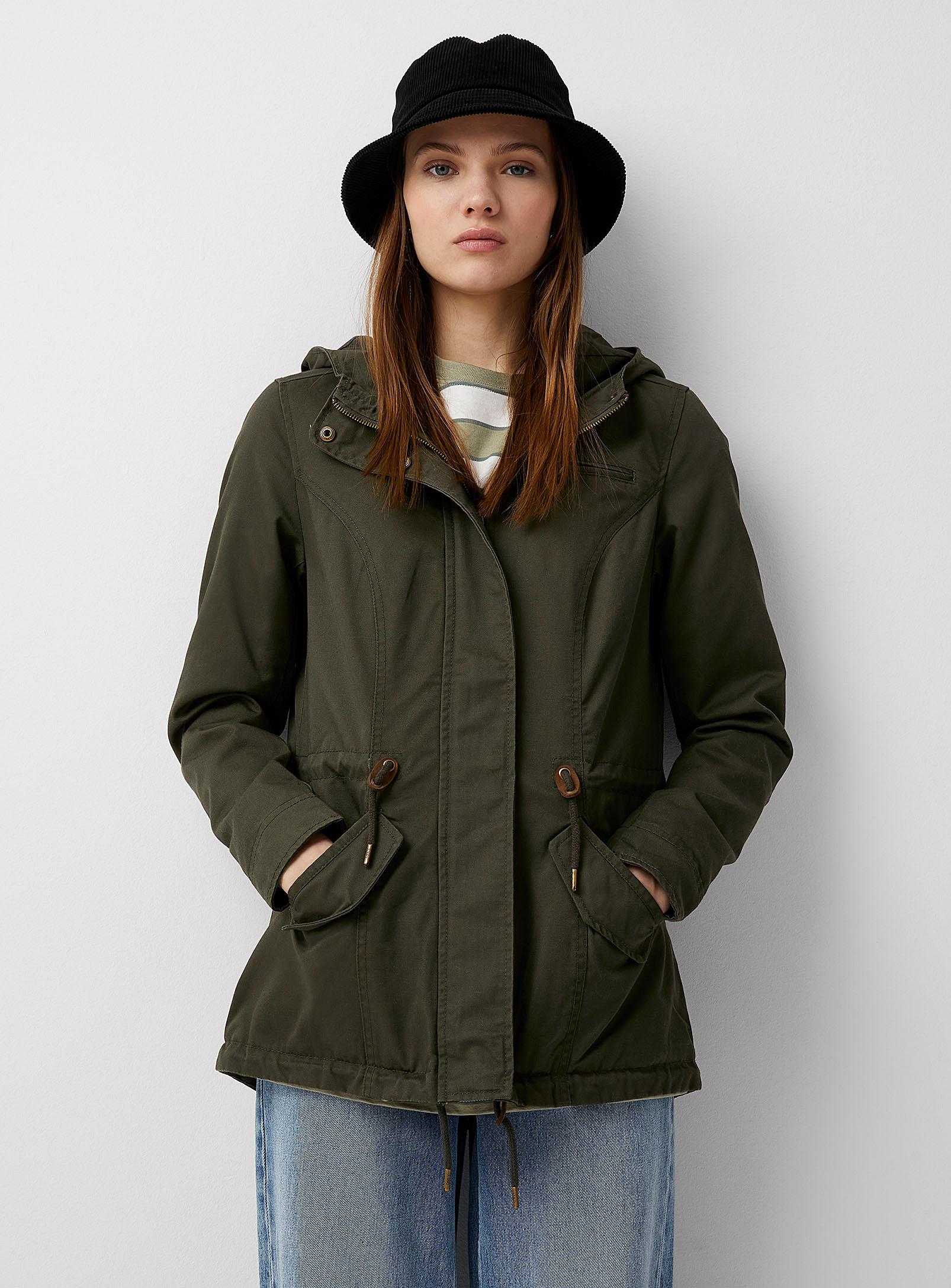 ONLY Canvas Lorca Utilitarian Parka in Green - Lyst