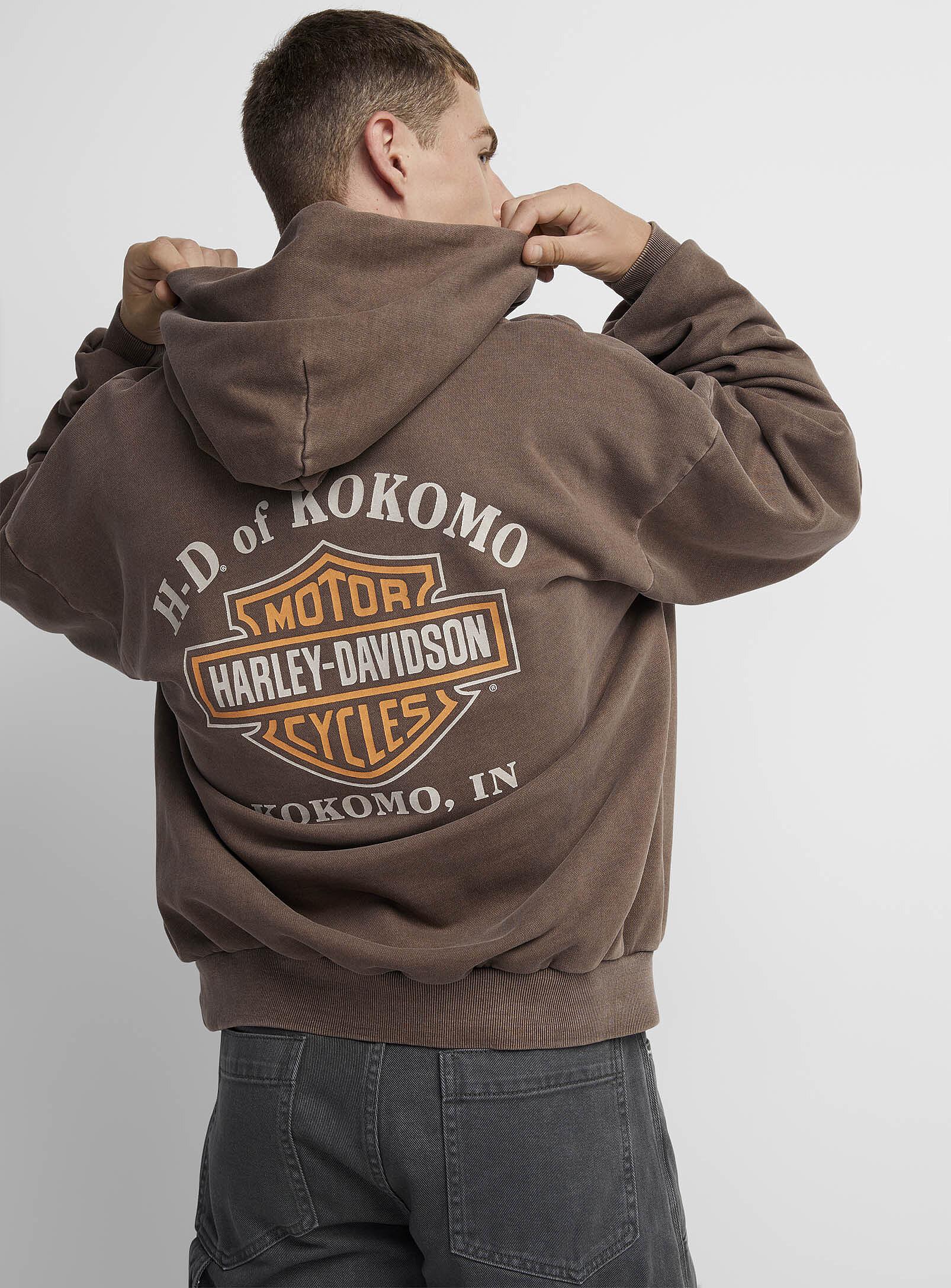 Le 31 Harley Davidson Hoodie Imported From Seoul in Brown for Men | Lyst