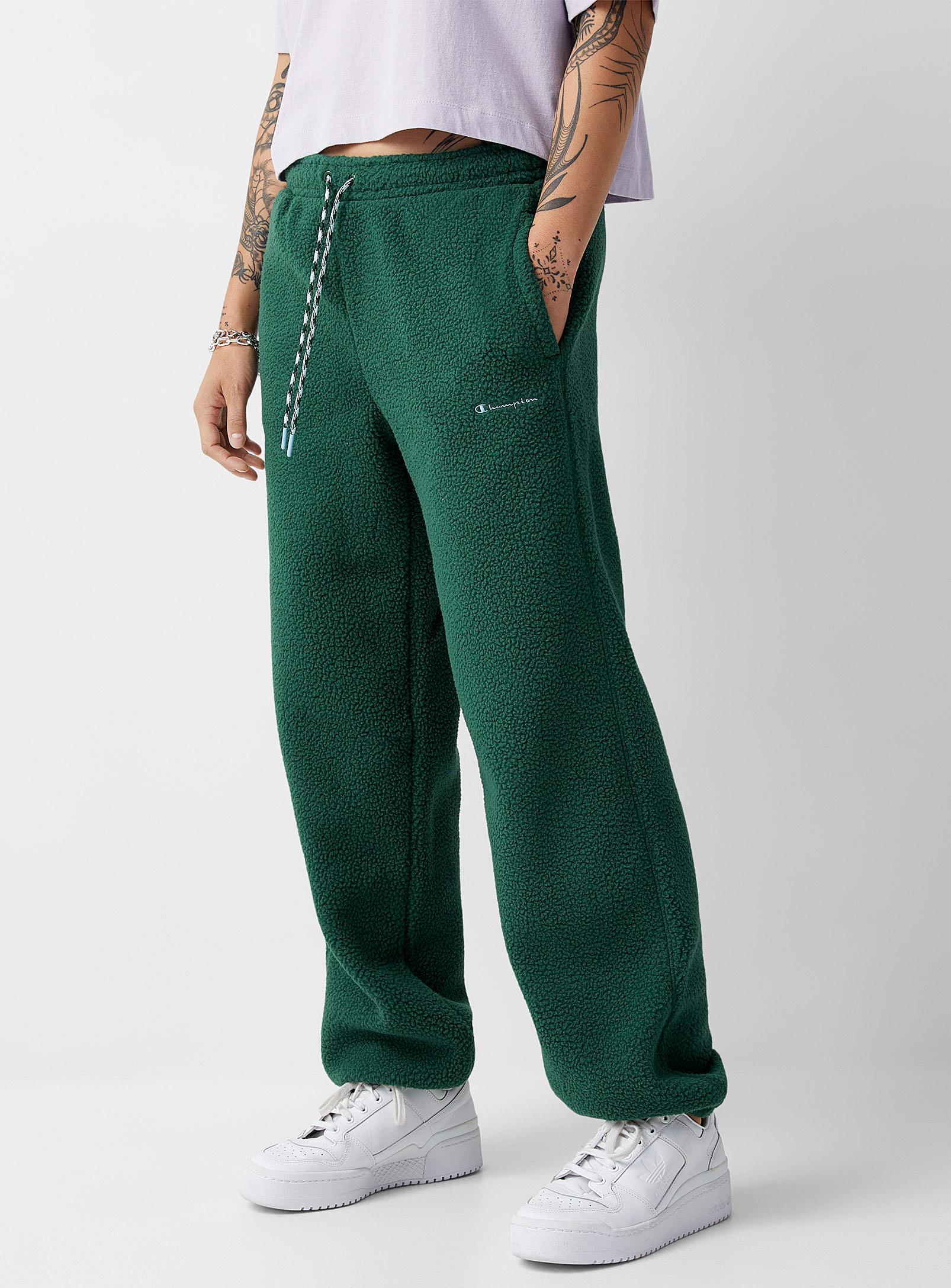 Champion Loose Green Sherpa jogger