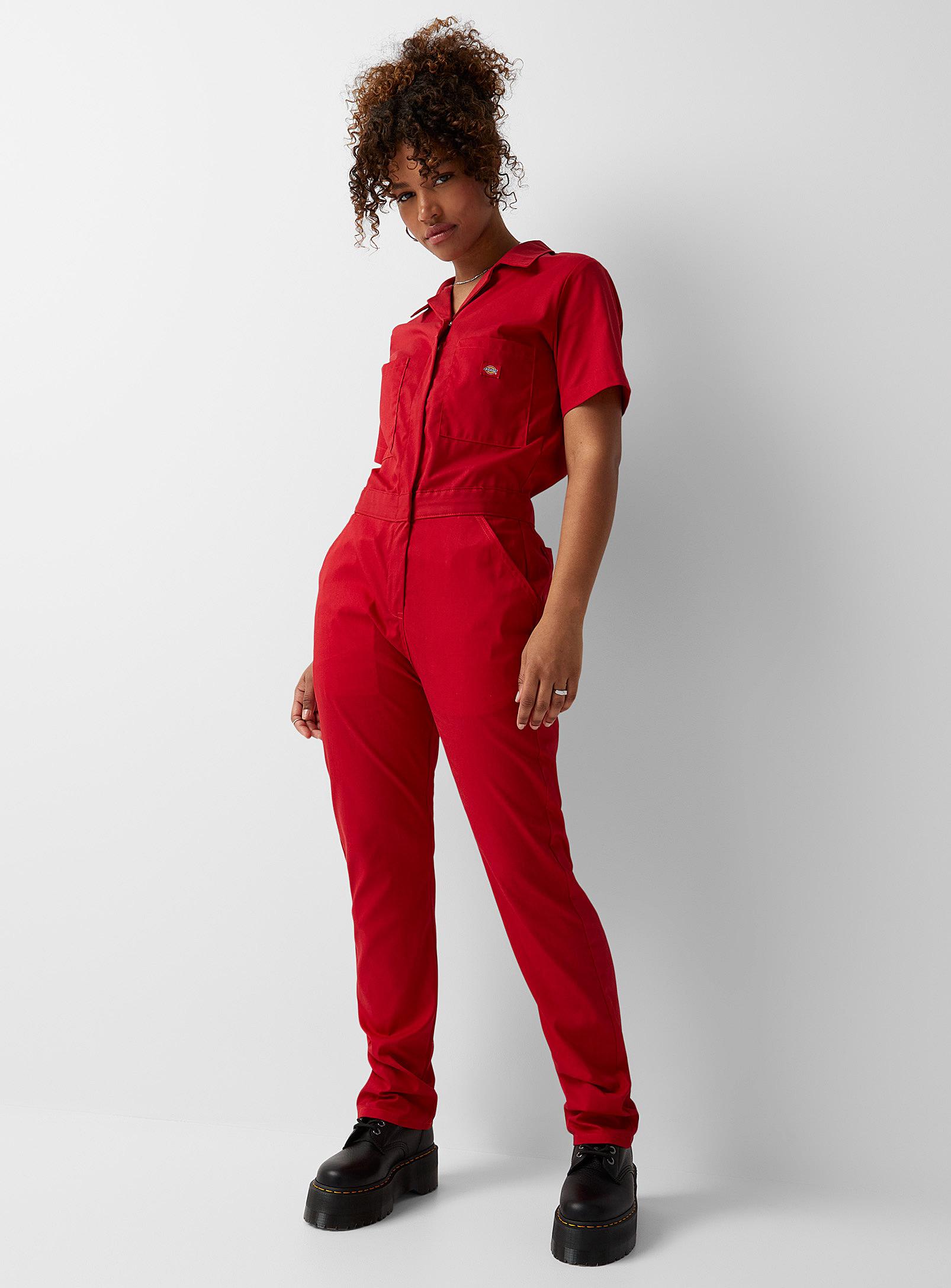 Dickies Workwear Jumpsuit in Red | Lyst