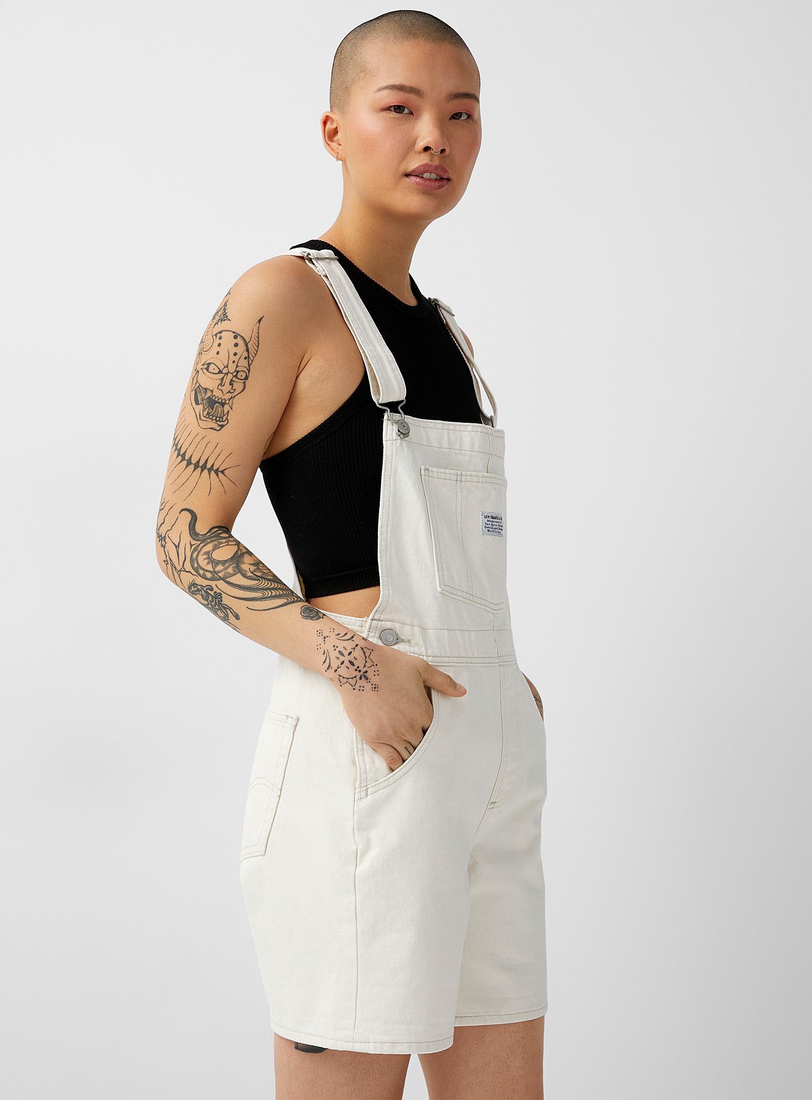 Levi's Vintage Short Overalls in Natural | Lyst