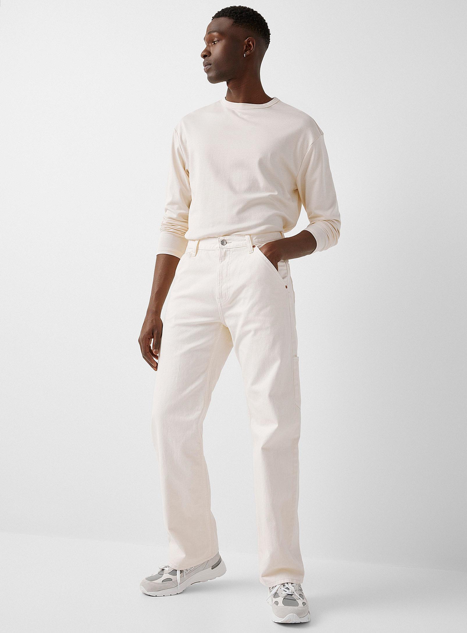 Calvin Klein Beige Carpenter Jean Loose Fit in White for Men | Lyst