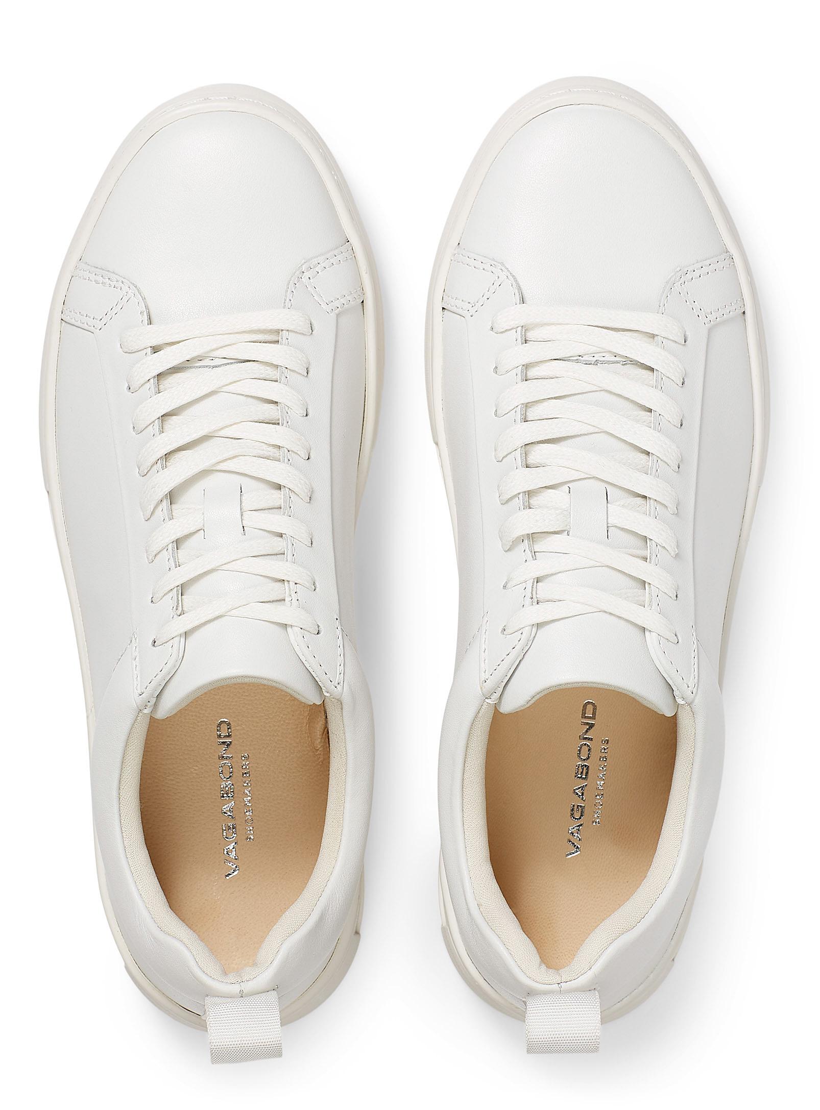 Vagabond Leather White Zoe Platform Sneakers - Lyst