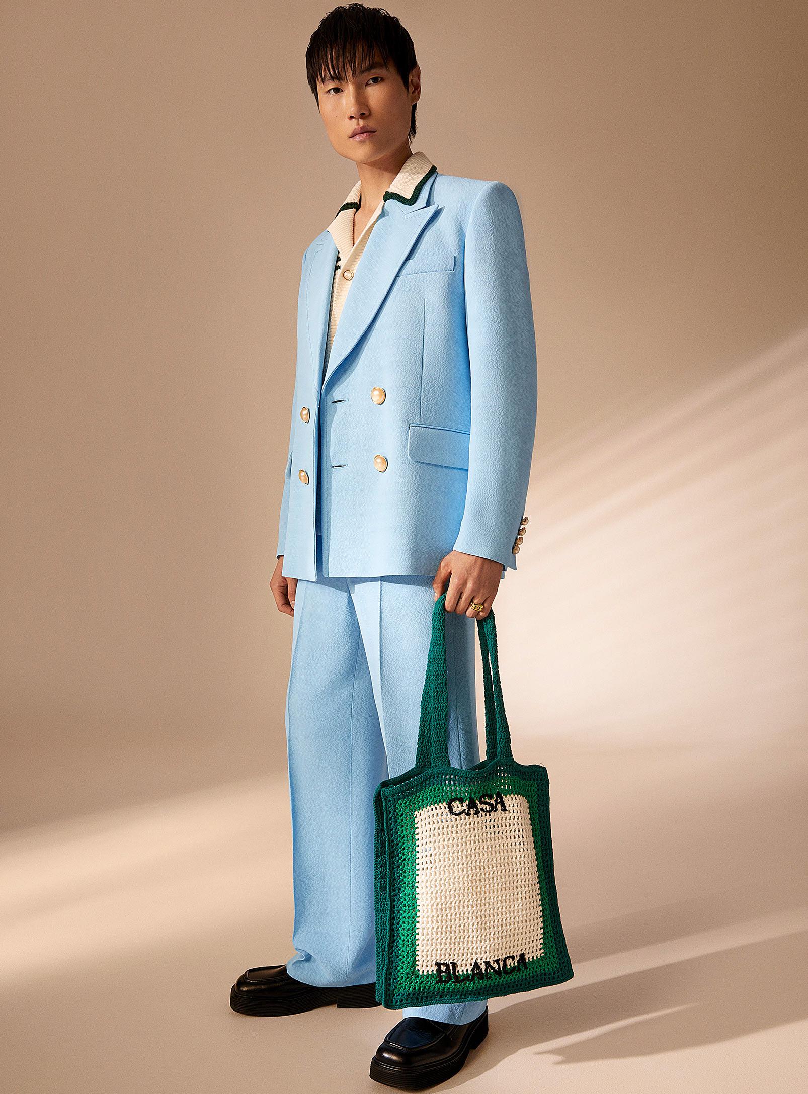 Shop Louis Vuitton Men's Blue Blazers Jackets