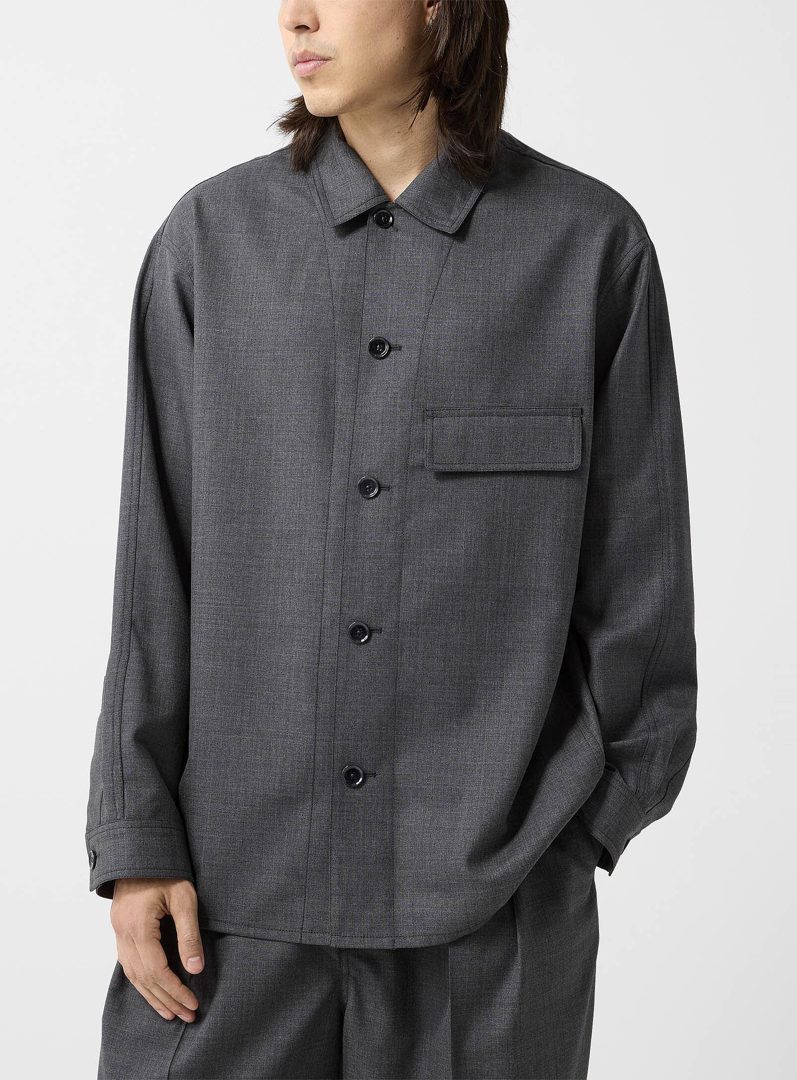 美品 LEMAIRE corduroy overshirt 48 L オフホワ lemaire-designer-Grey-Soft-