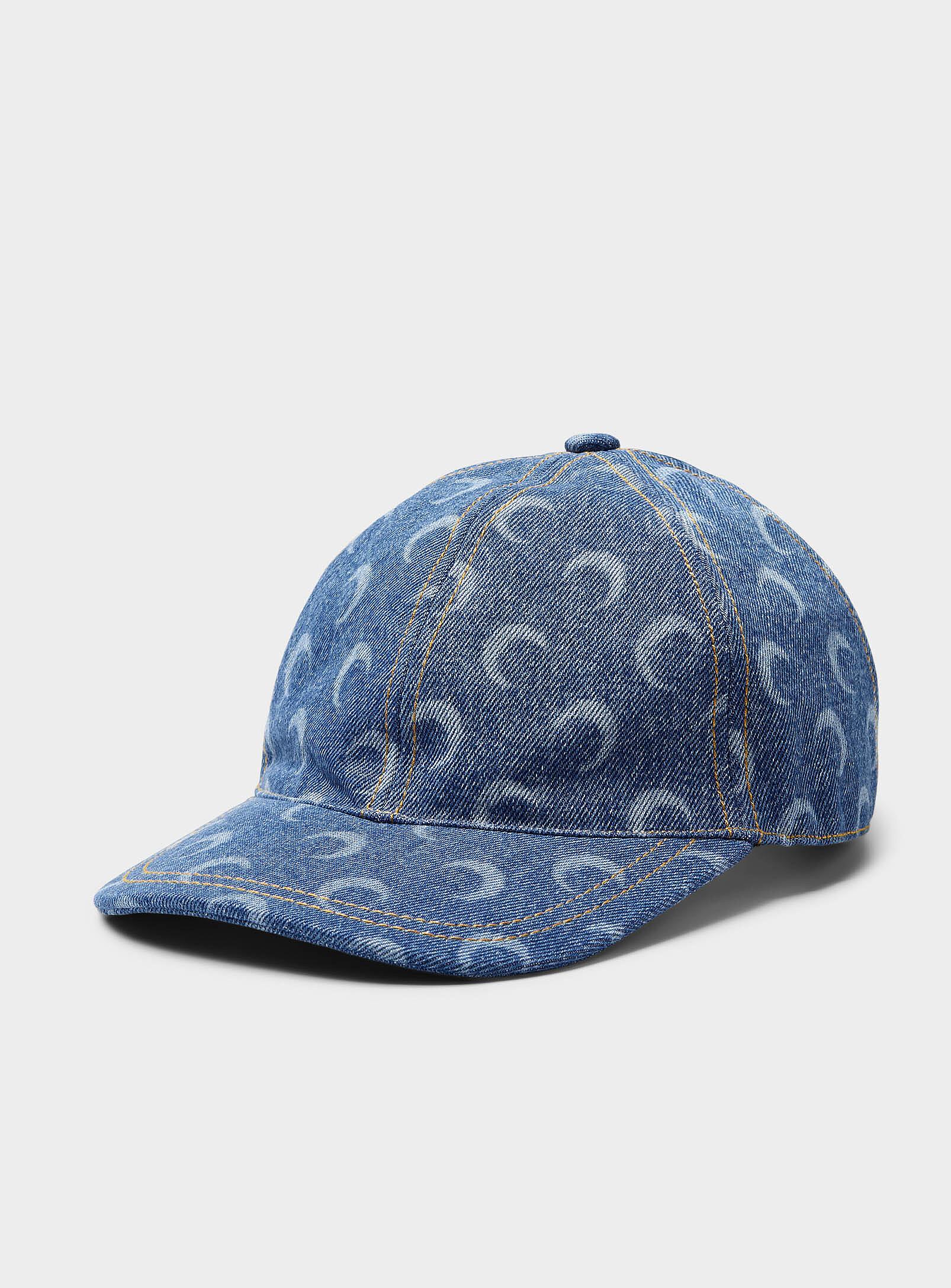 【関税込み】Moon Laser Cap - Marine Serre - Cotton - Blue Moon Laser Denim Baseball Cap • Marine Serre