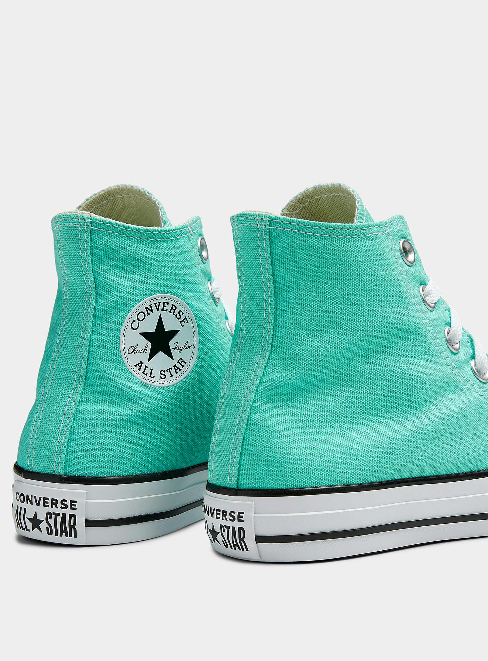 Converse Chuck Taylor All Star High Top Cyber Teal Sneakers Women in Green  | Lyst