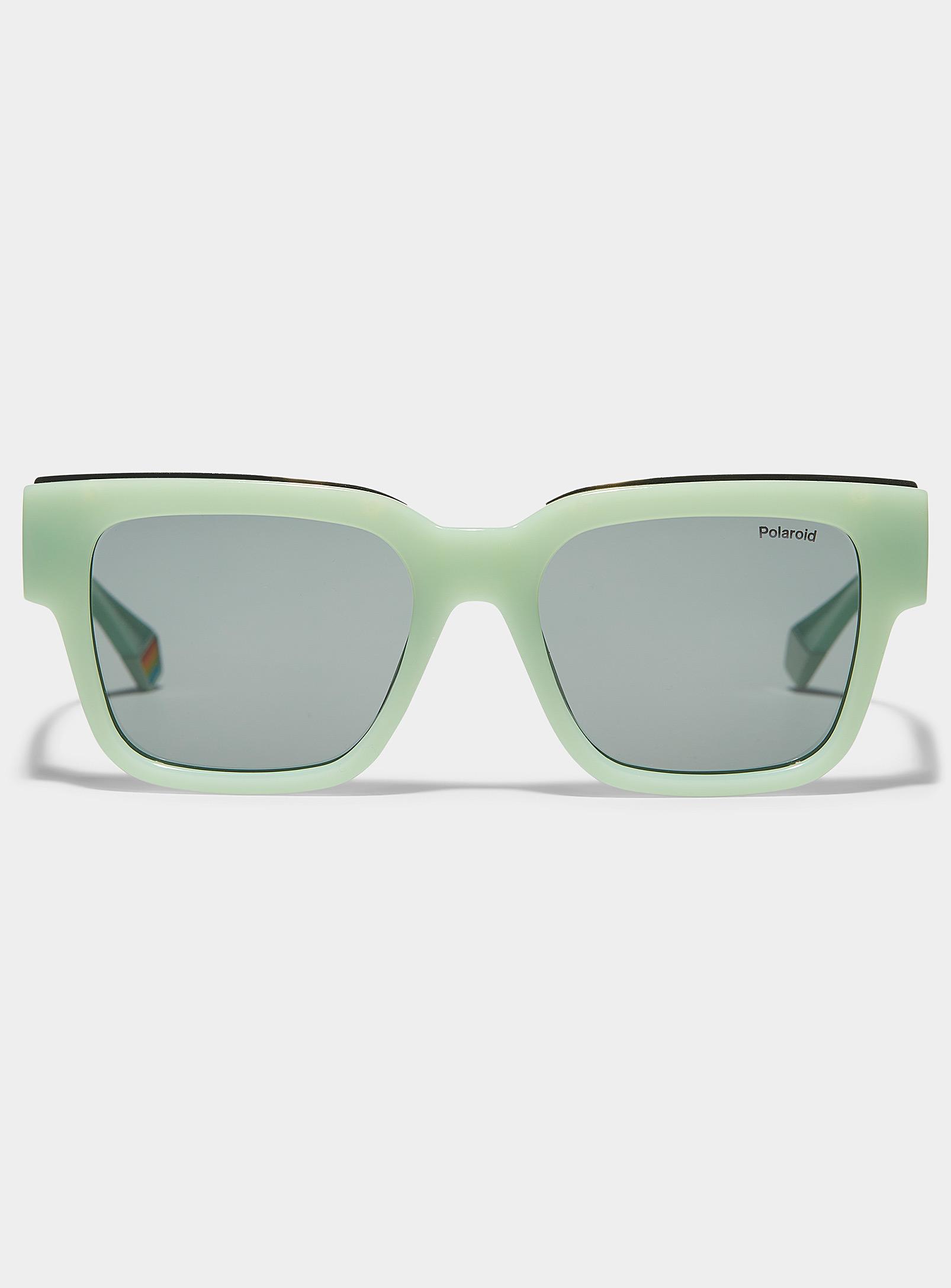 Polaroid Large Square Sunglasses in Green | Lyst
