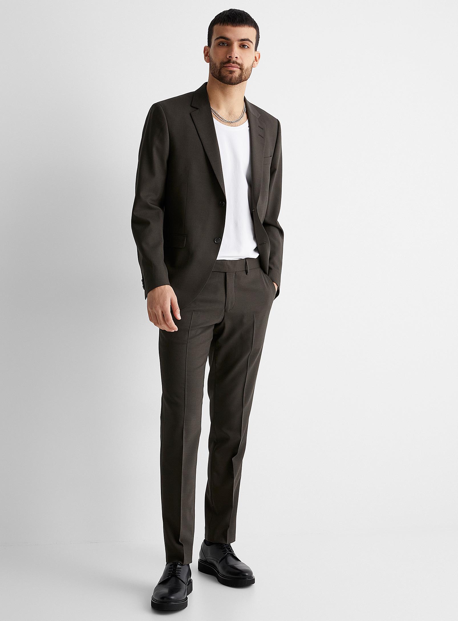 Tiger Of Sweden Wool Jamonte Piqué Suit Slim Fit in Black for Men - Lyst