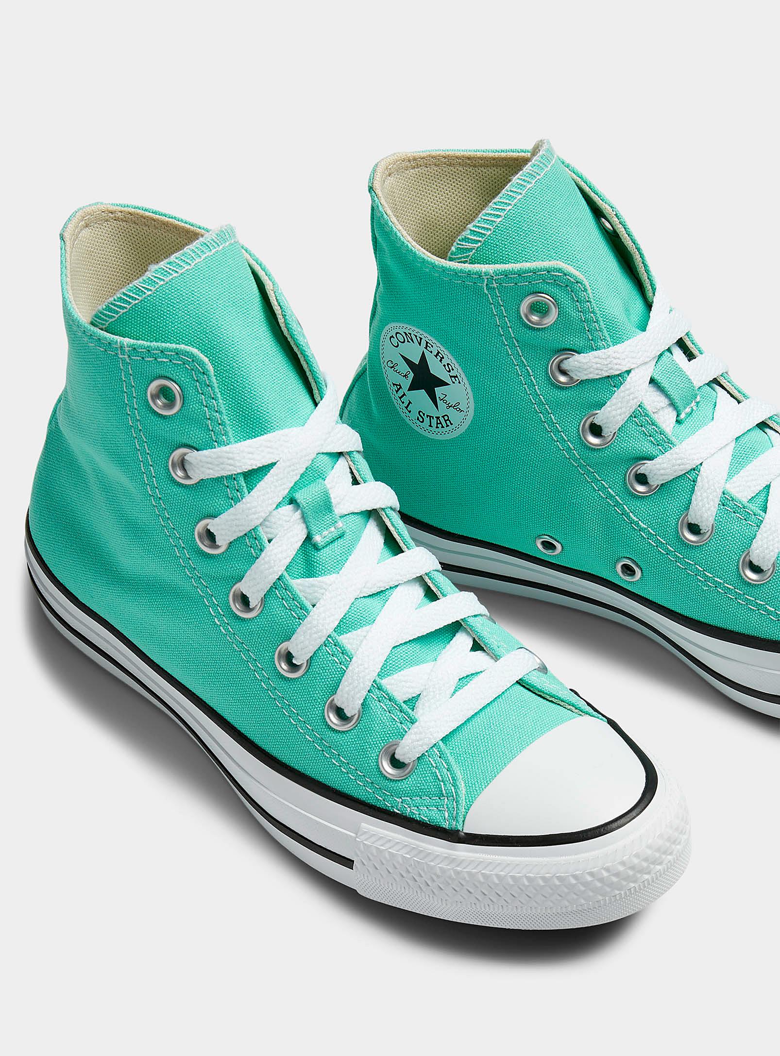 Converse Chuck Taylor All Star High Top Cyber Teal Sneakers Women in Green  | Lyst