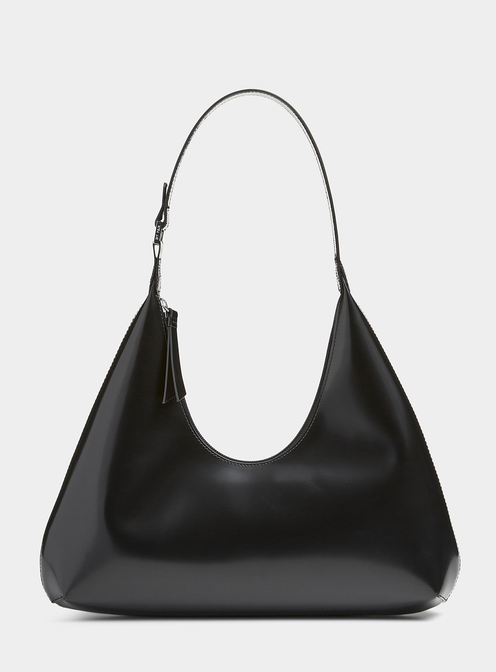 BY FAR Amber Smooth Leather Bag in Black | Lyst Canada