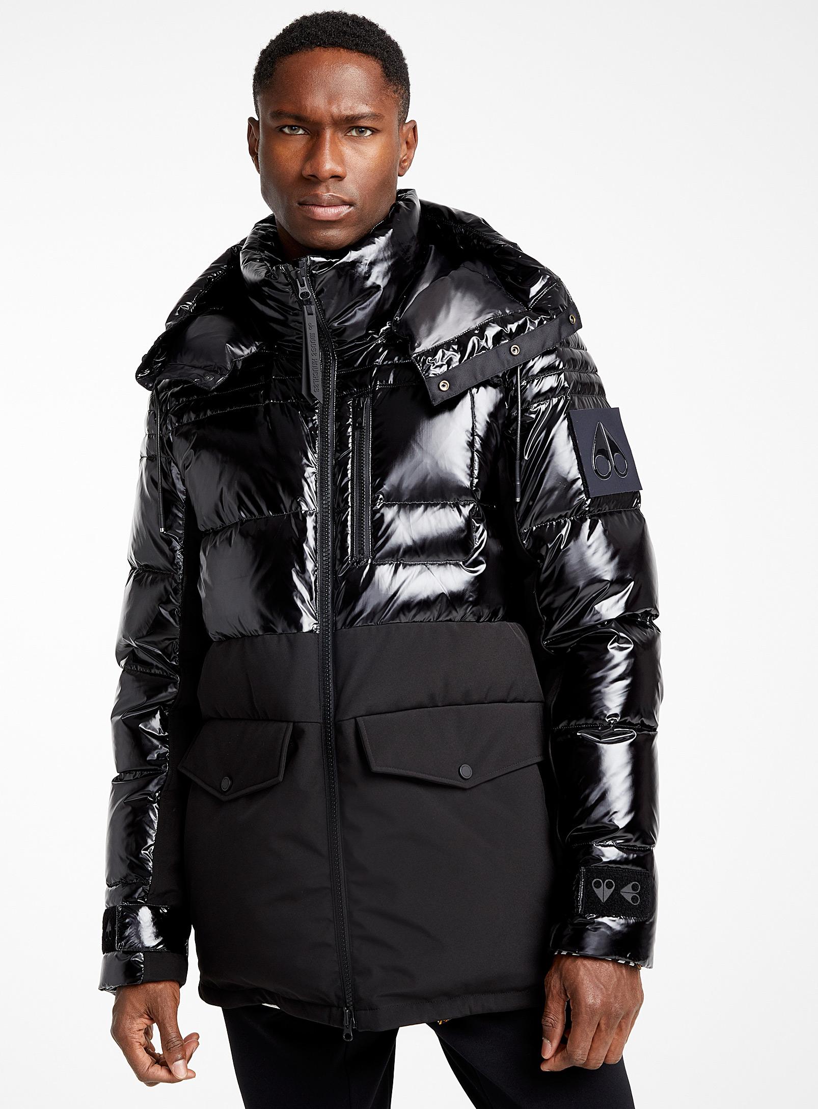 Black moose knuckle deals jacket