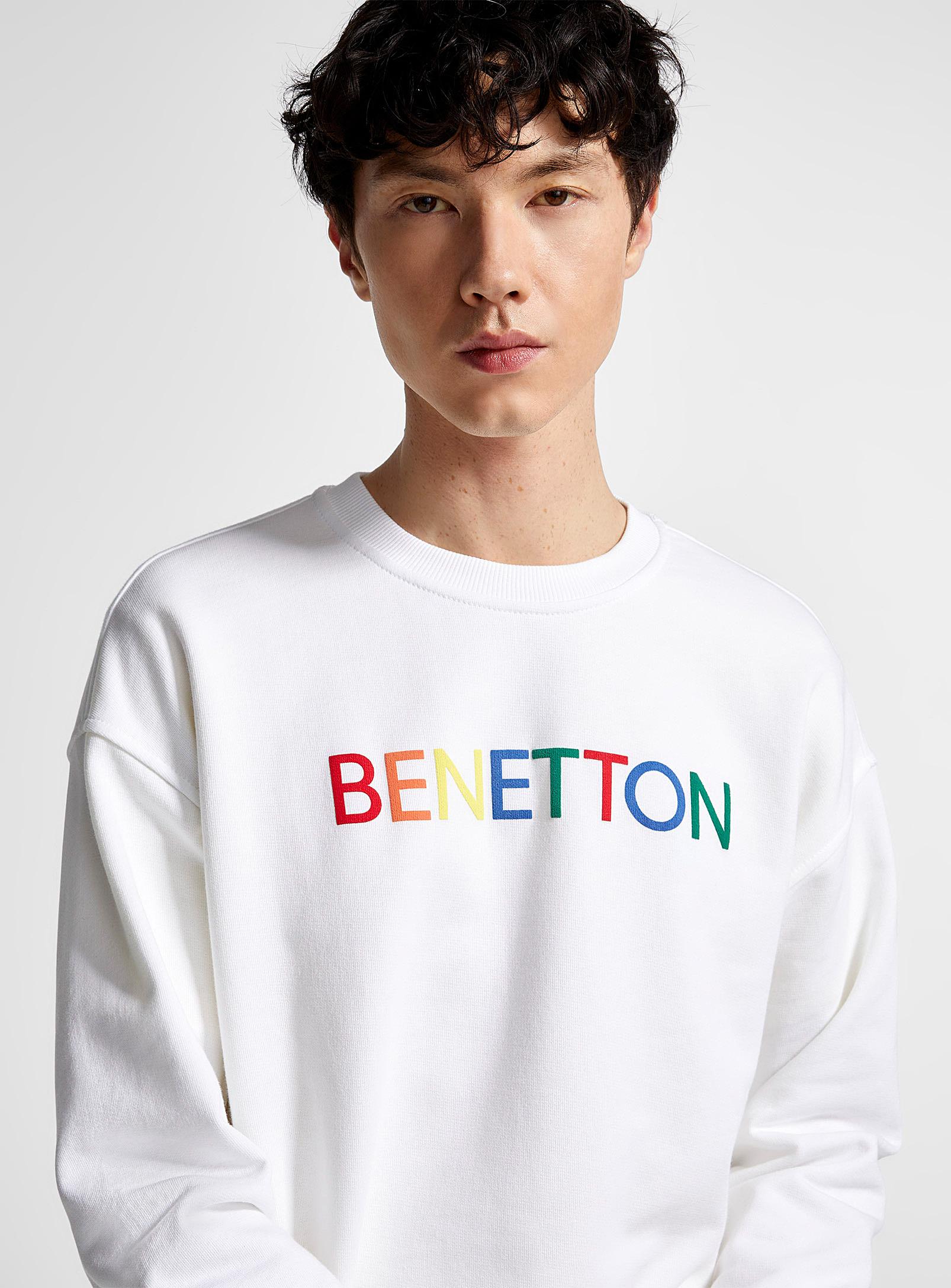 Benetton Club Benetton Sweatshirt in White for Men | Lyst