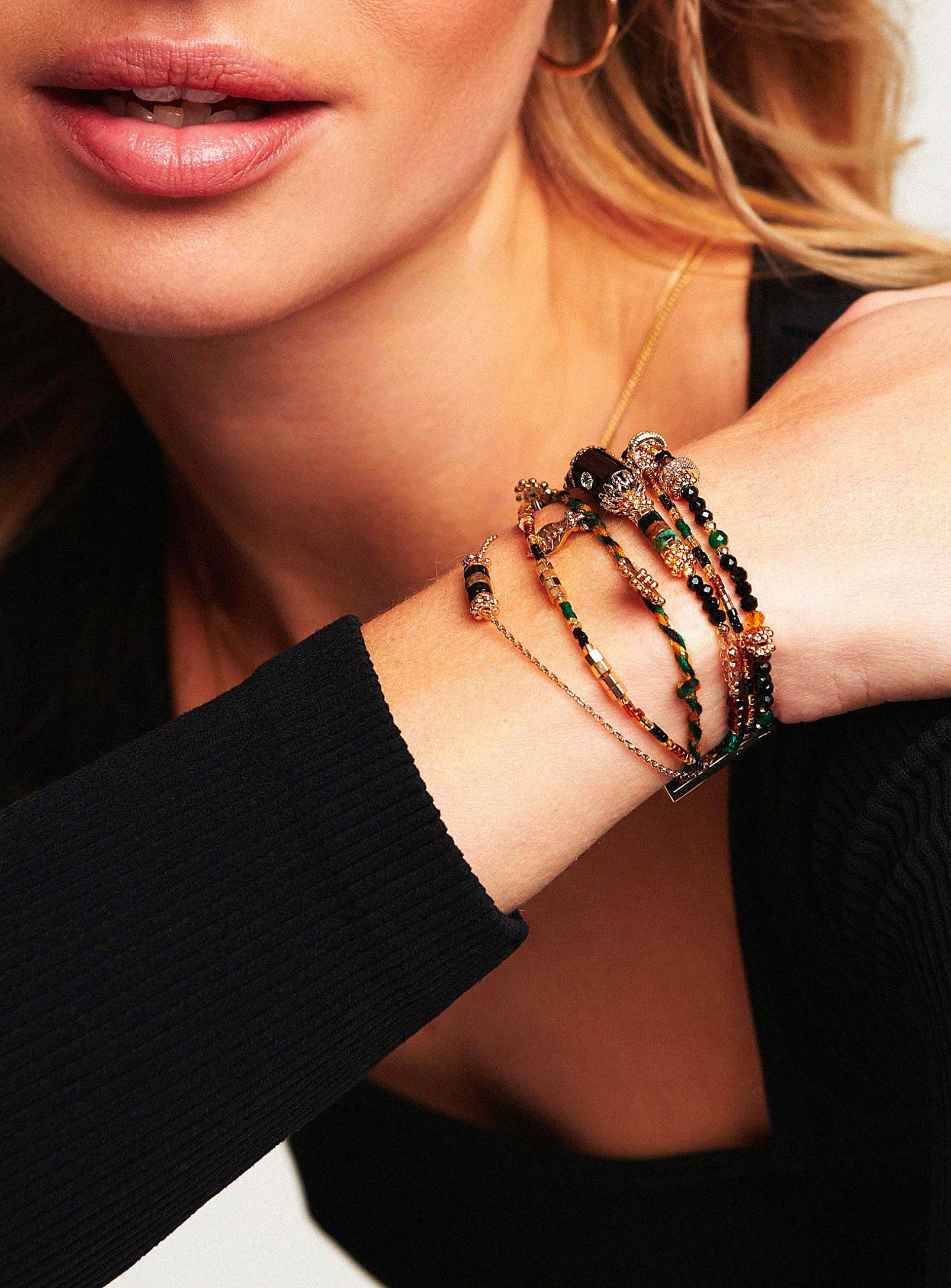 Hipanema Kanelle Rowed Bracelet 3 Sizes Available in Black | Lyst