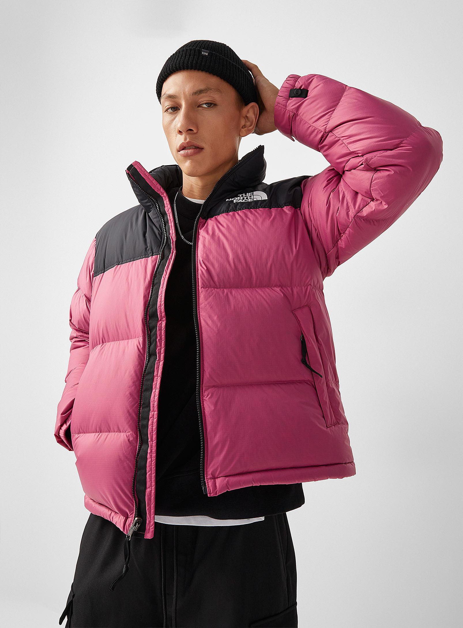 Pink north face puffa sale