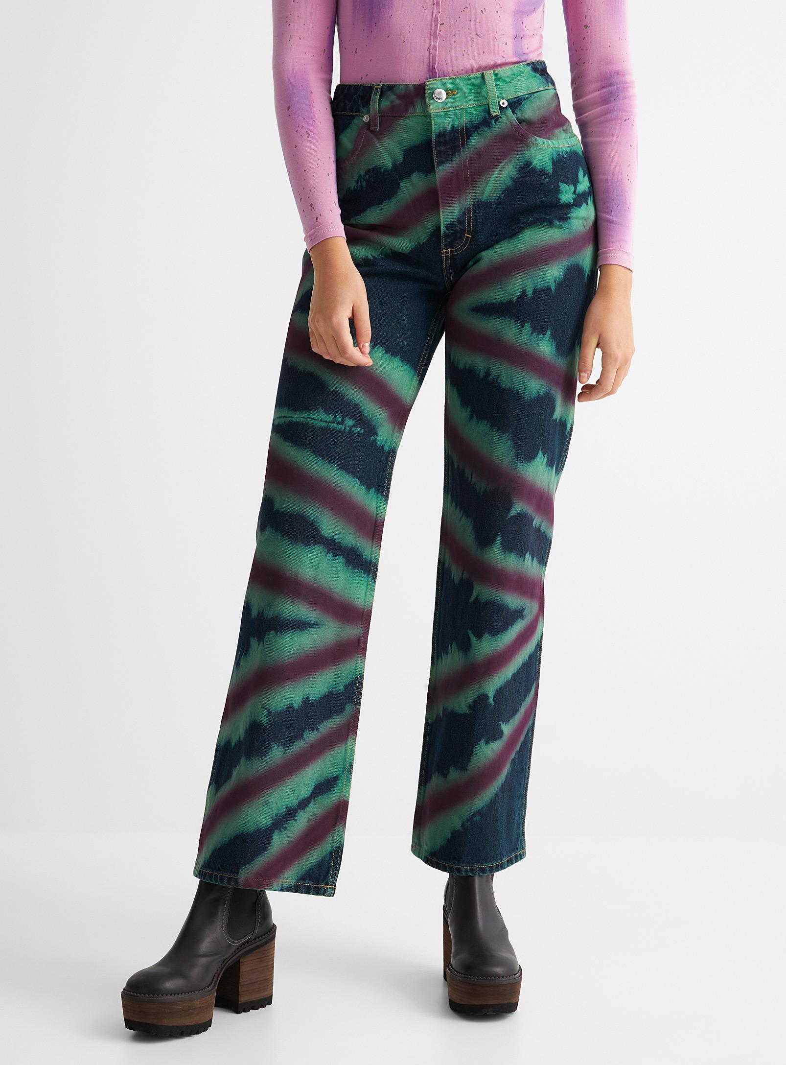 Eckhaus Latta Denim Tie-dye Wide-leg 