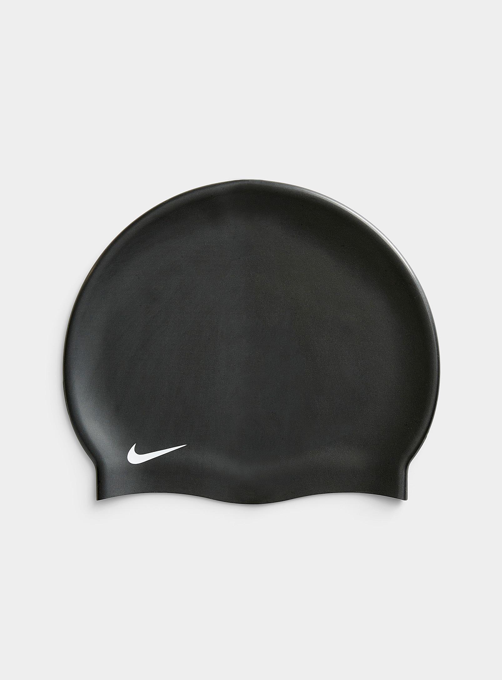 Nike Solid Silicone Swim Cap in Black | Lyst