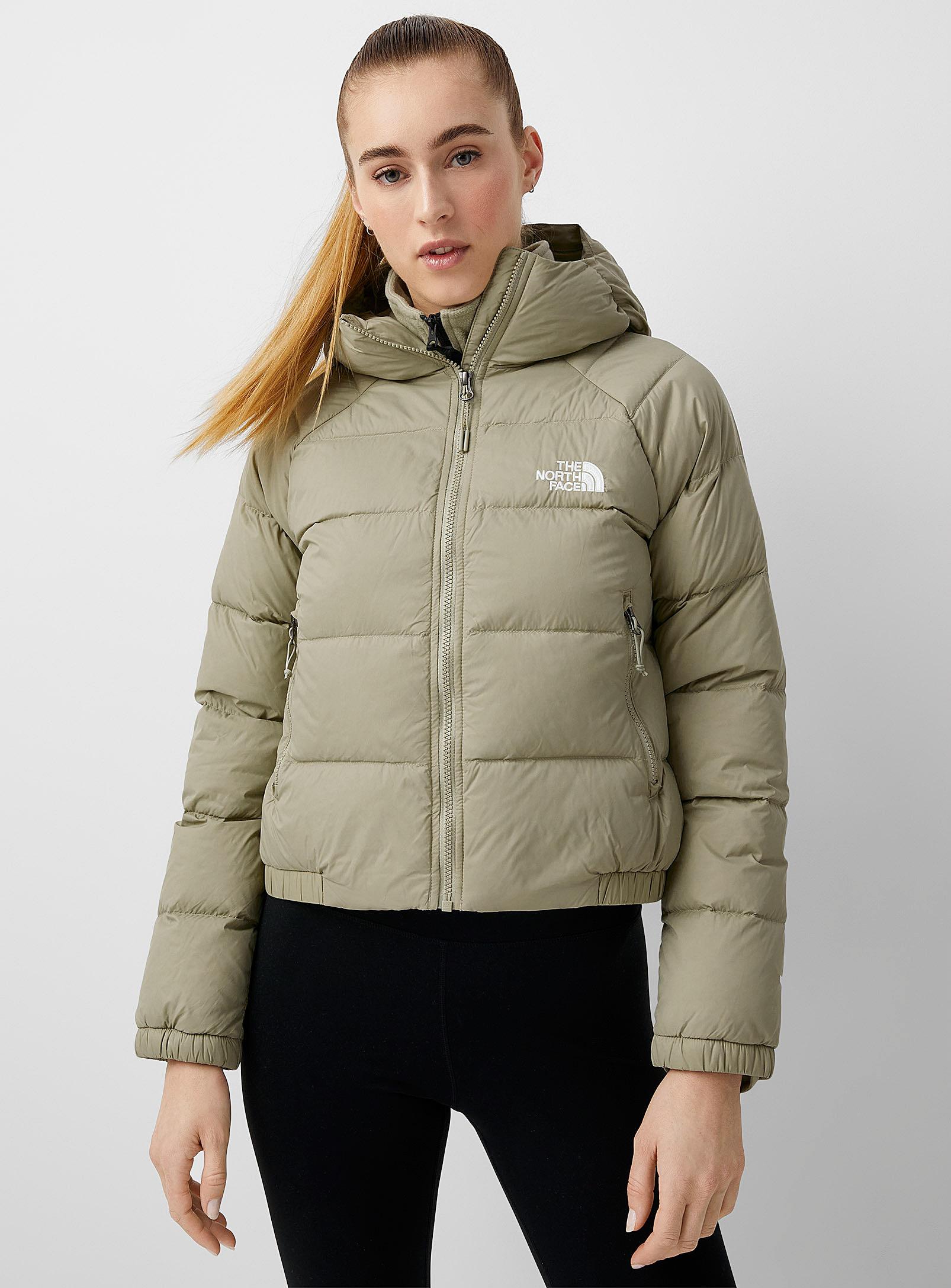 The North Face Goose Hydrenalite Cropped Hooded Puffer Jacket in Lime Green  (Green) | Lyst