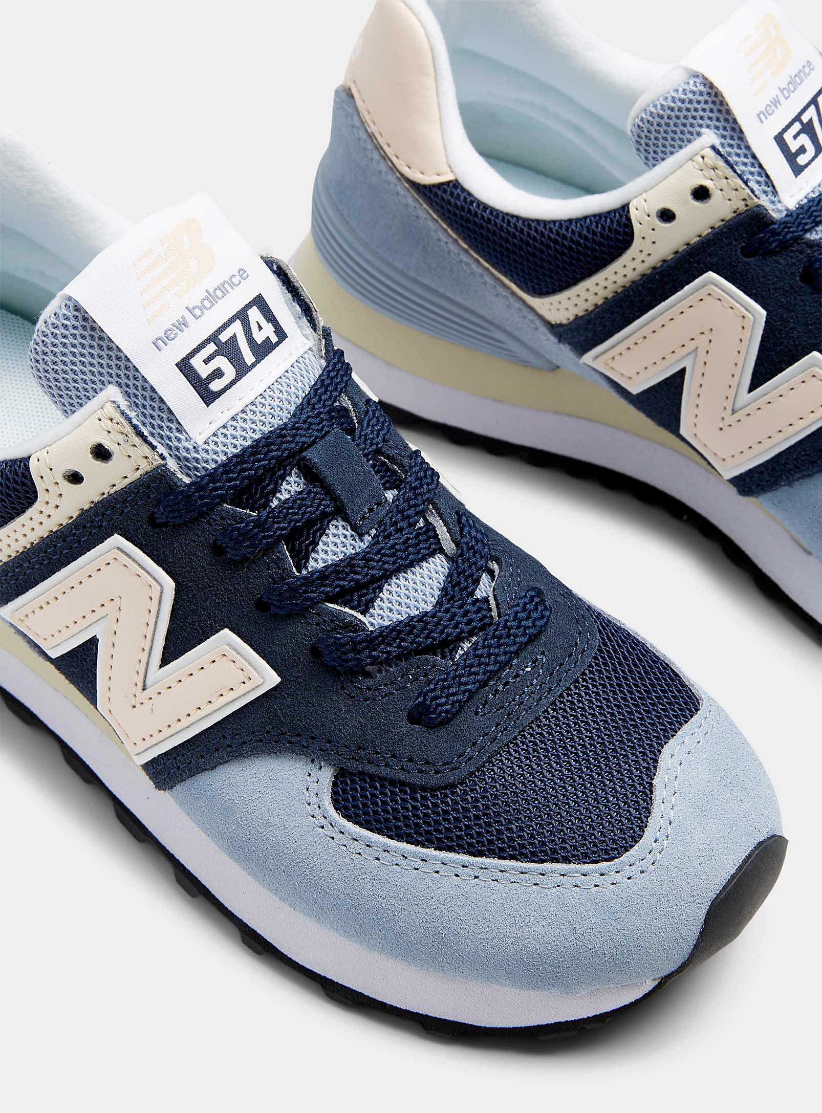 Blue And Peach 574 Sneakers Women 