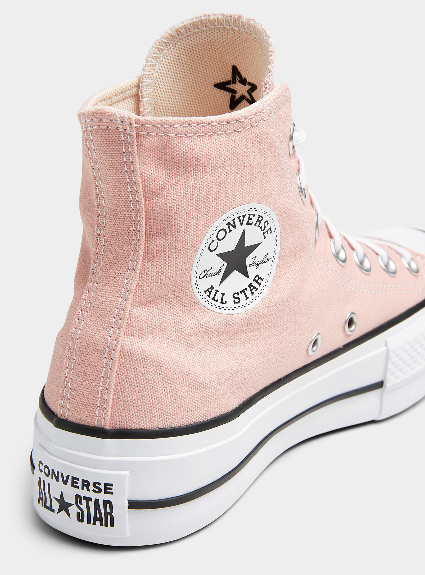 Converse Chuck Taylor All Star High Top Pink Clay Platform Sneakers Women |  Lyst
