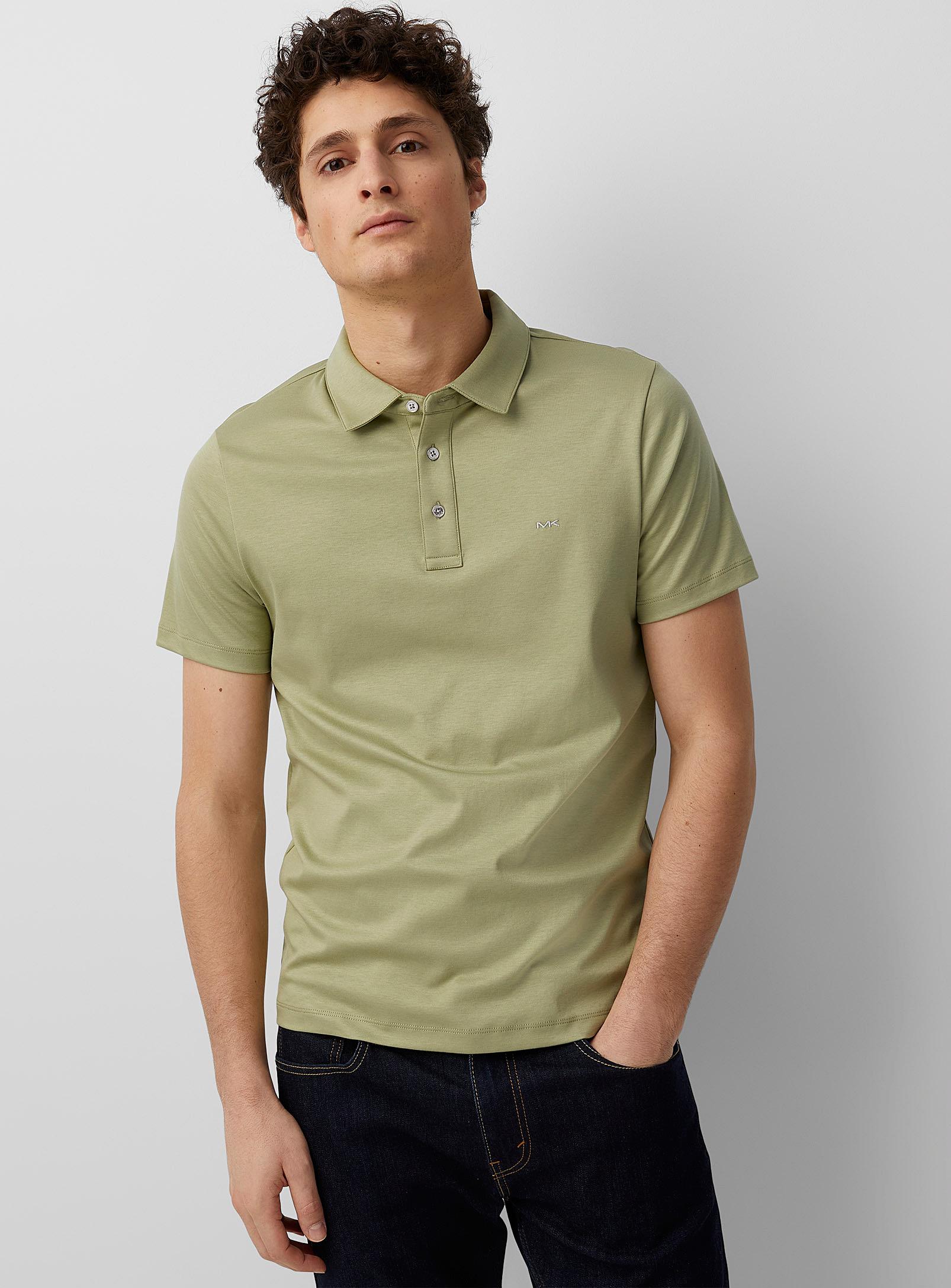 liquid cotton polo shirt