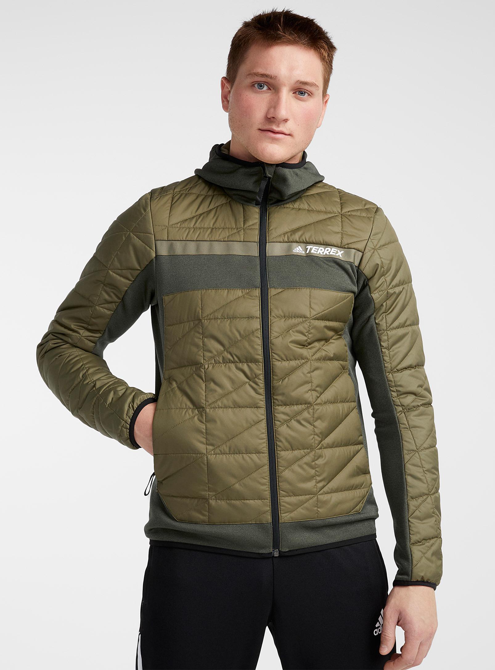 hybrid quilted jacket