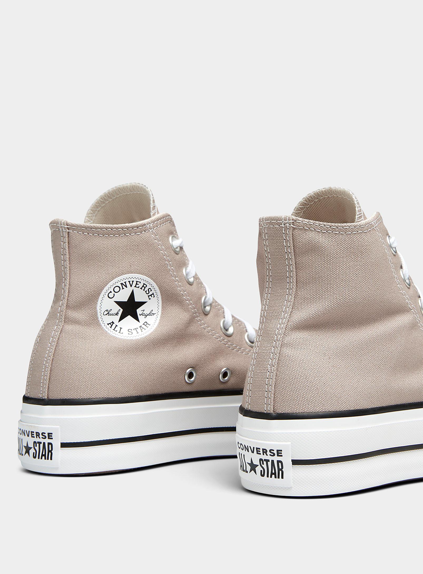 Converse Chuck Taylor All Star Lift High Top Sandy Beige Sneakers Women in  Brown | Lyst