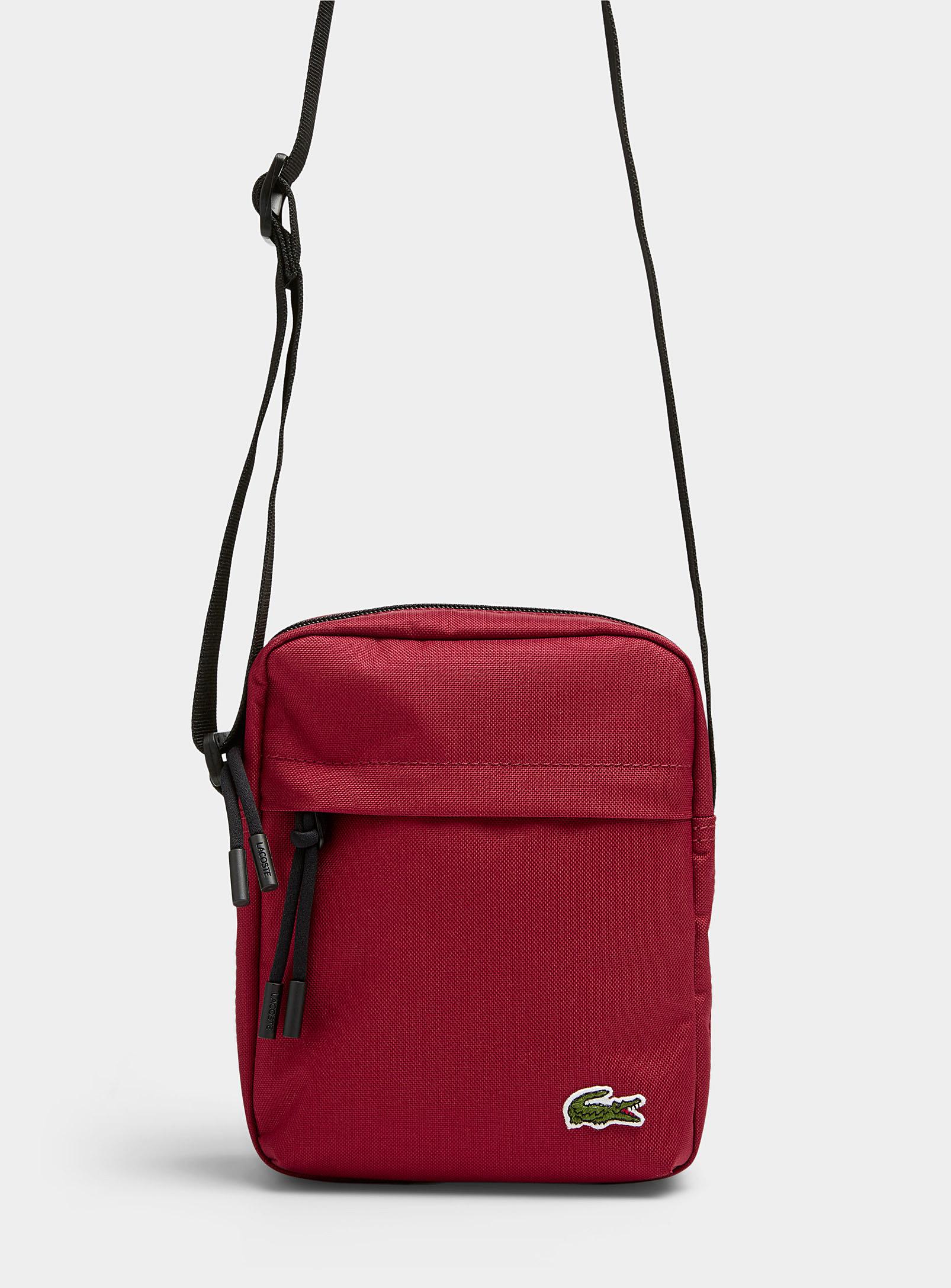 Lacoste Neocroc Shoulder Bag in Red for Men | Lyst