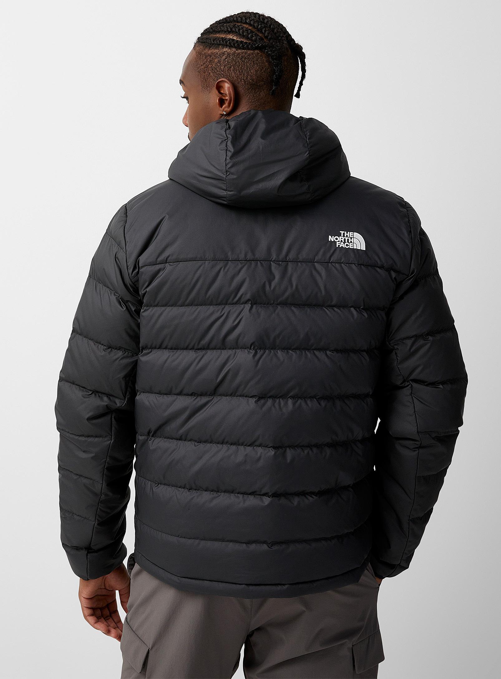 The North Face Men's Black Aconcagua 2 Hooded Puffer Jacket Relaxed Fit